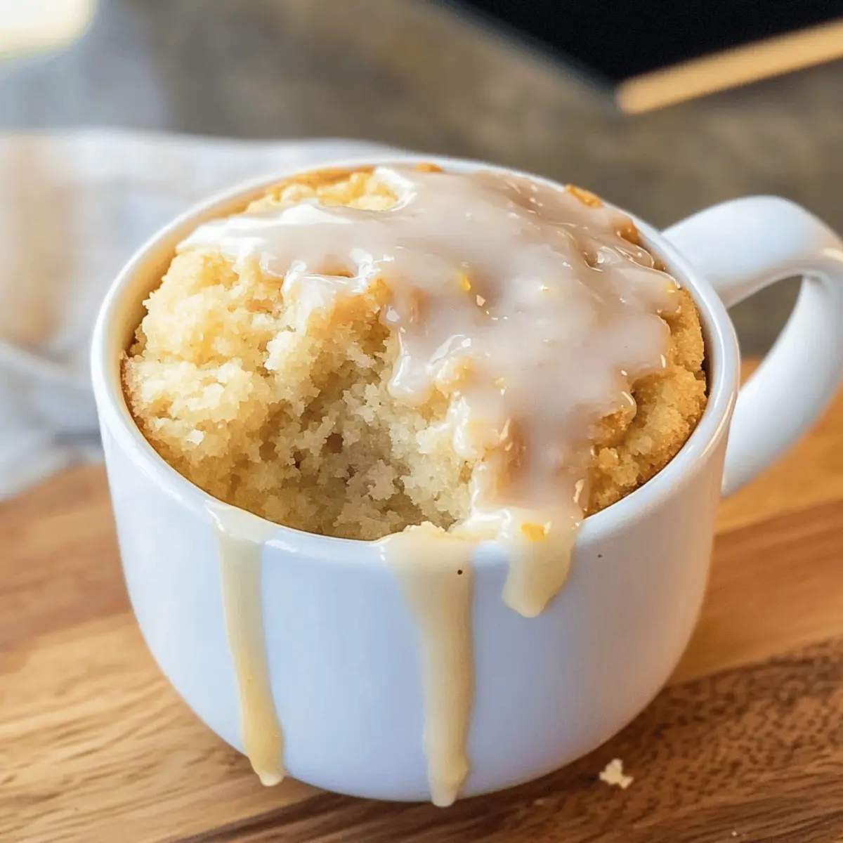 Zitronen Mug Cake – Schnelle glutenfreie Leckerei