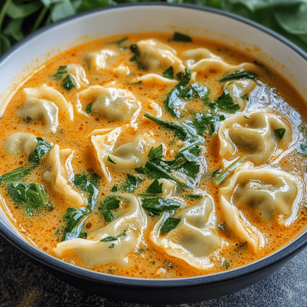 Cremige Thai-Dumpling-Suppe für Genießer