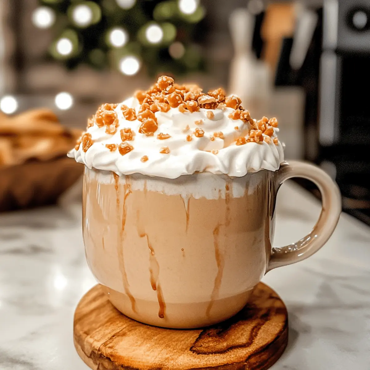 Köstlicher Caramel Brûlée Latte für Zuhause