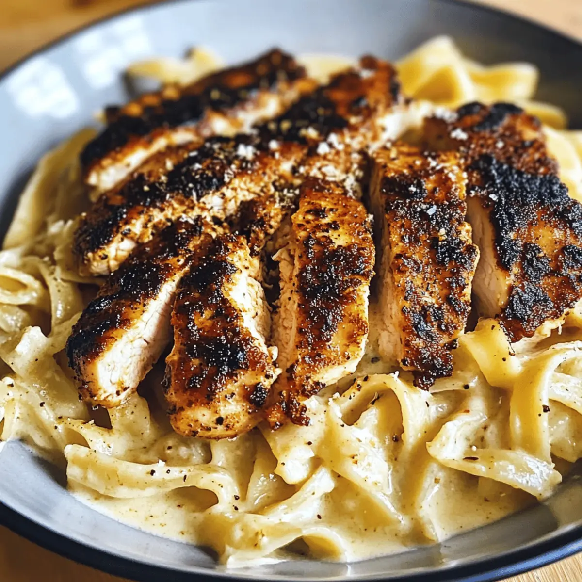 Der Ausgang: Cajun Chicken Alfredo in 30 Minuten