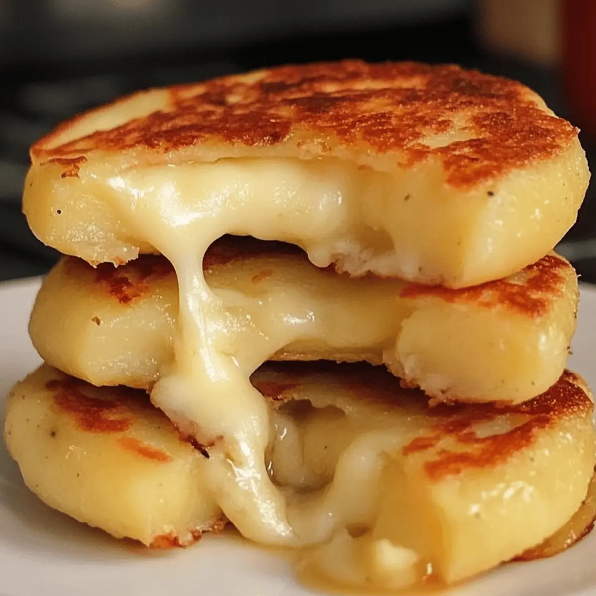 Köstliche Kartoffelkäsepuffer mit Mozzarella