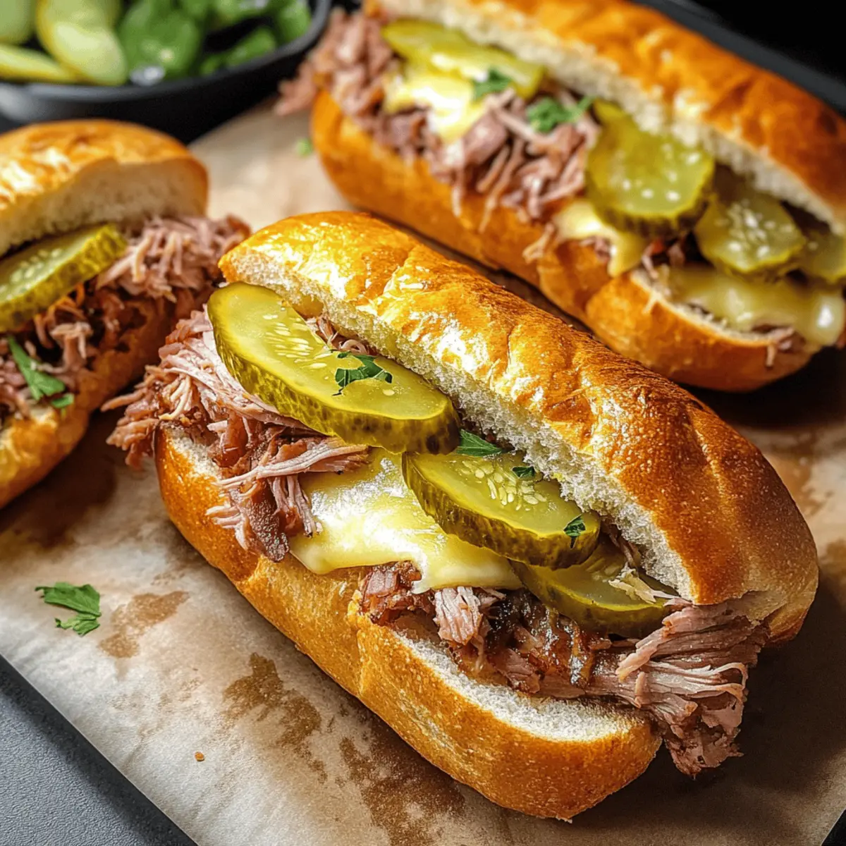 Der Ausgang: Kubanische Knoblauch-Brotsandwiches