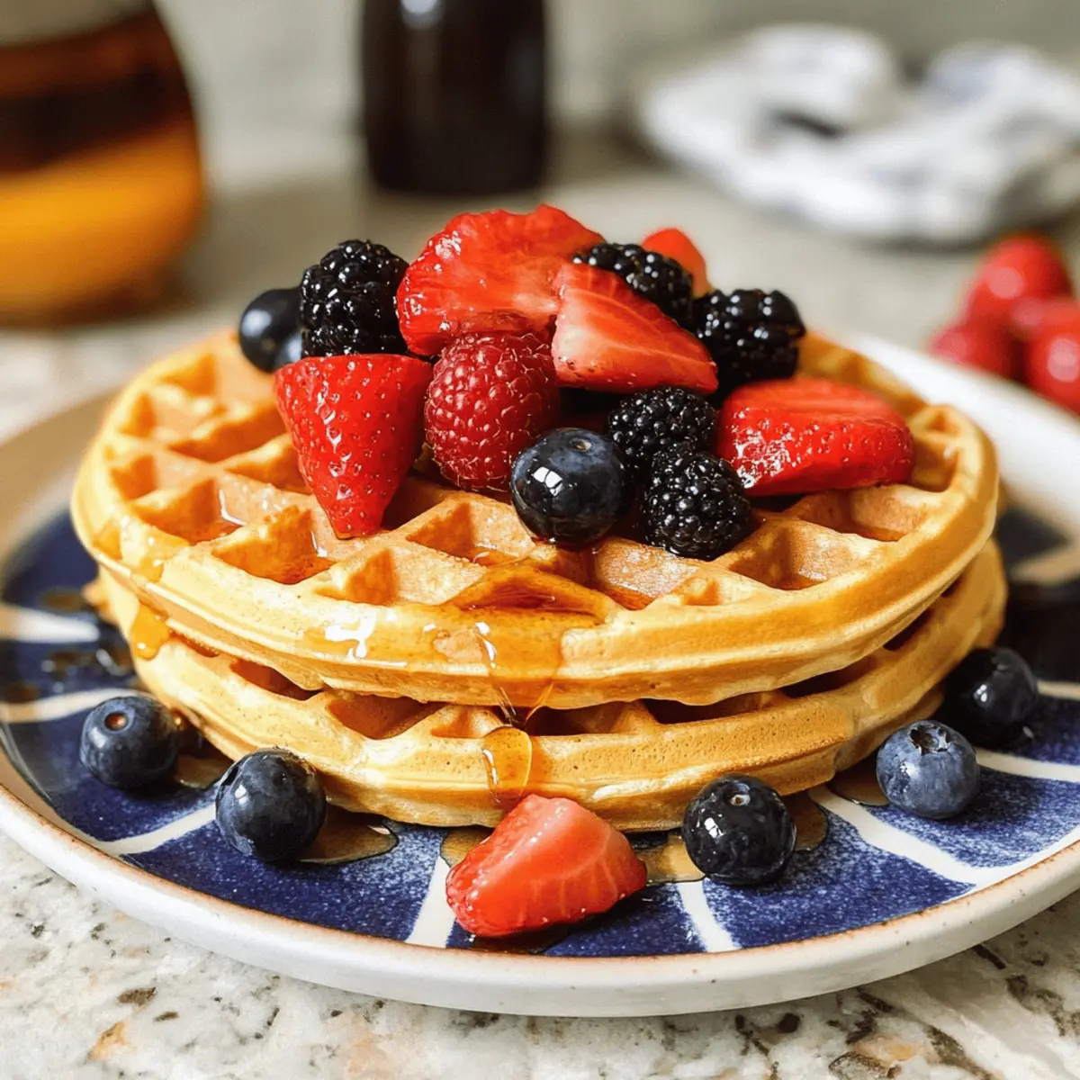 Griechische Joghurt-Waffeln für ein sättigendes Frühstück