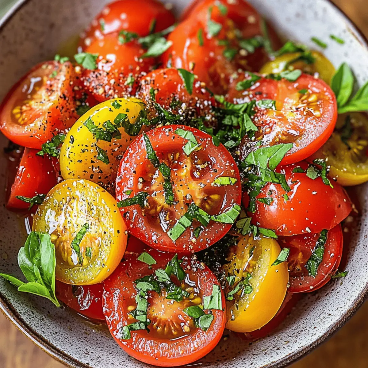 einfache marinierte Tomaten für jeden Anlass