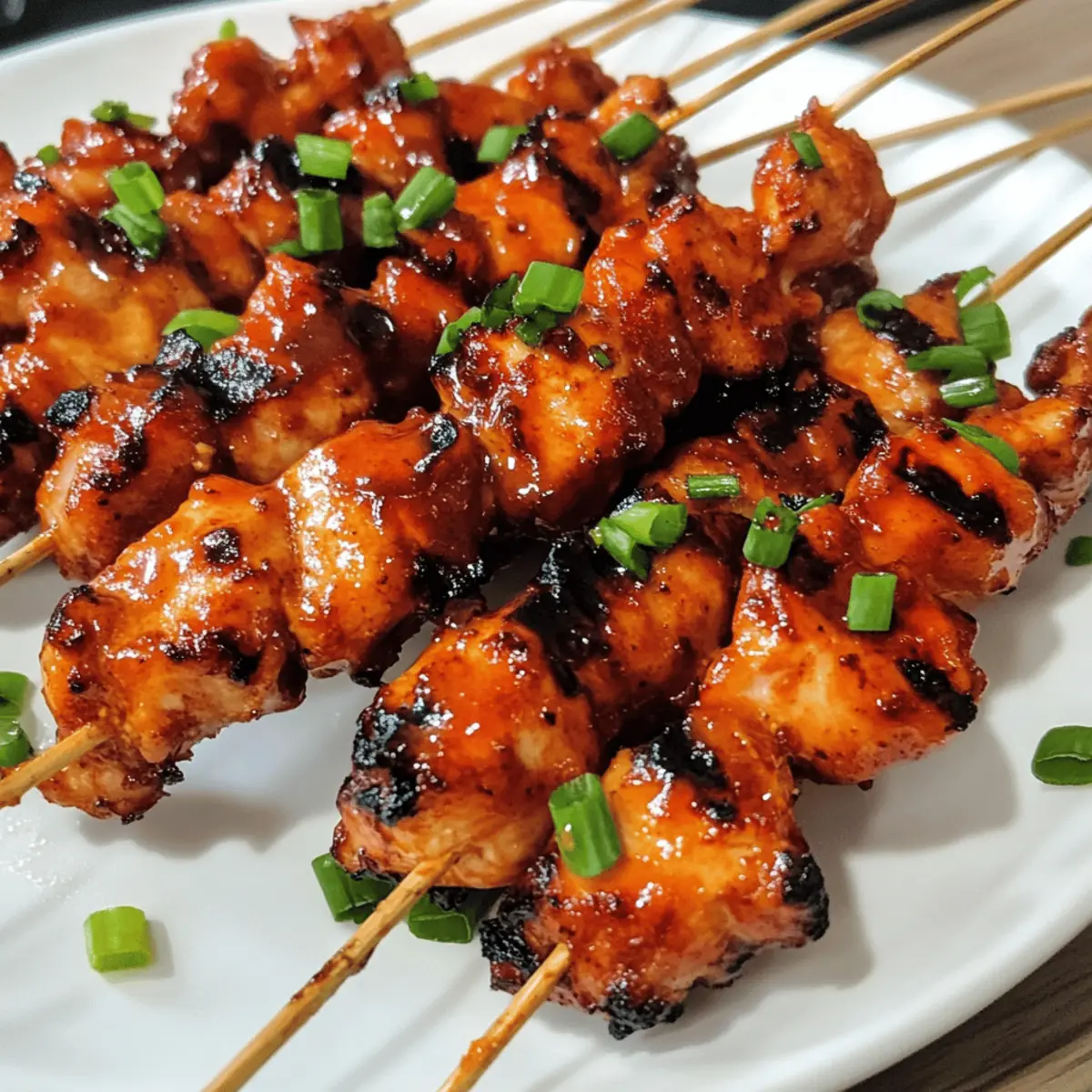 Koreanische Hähnchenspieße vom Grill