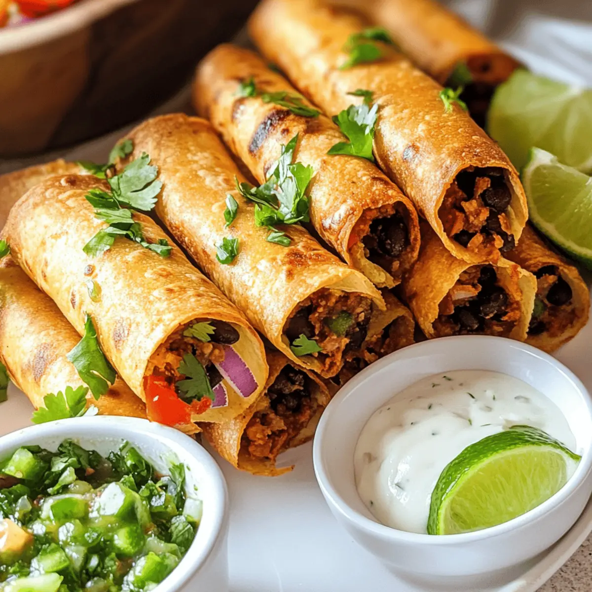 Vegane Taquitos für den perfekten Snack