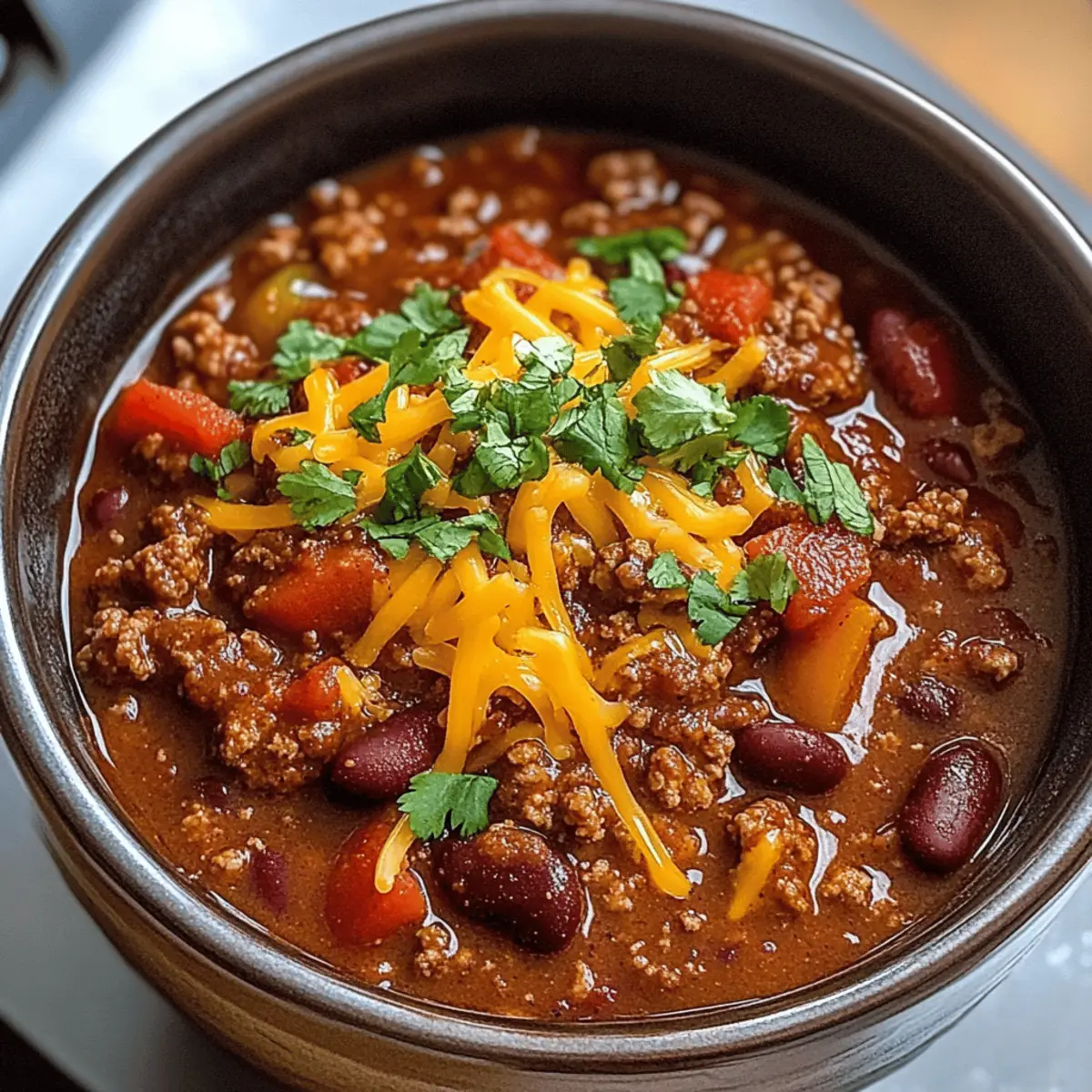Herzhaftes Kentucky Bourbon Chili