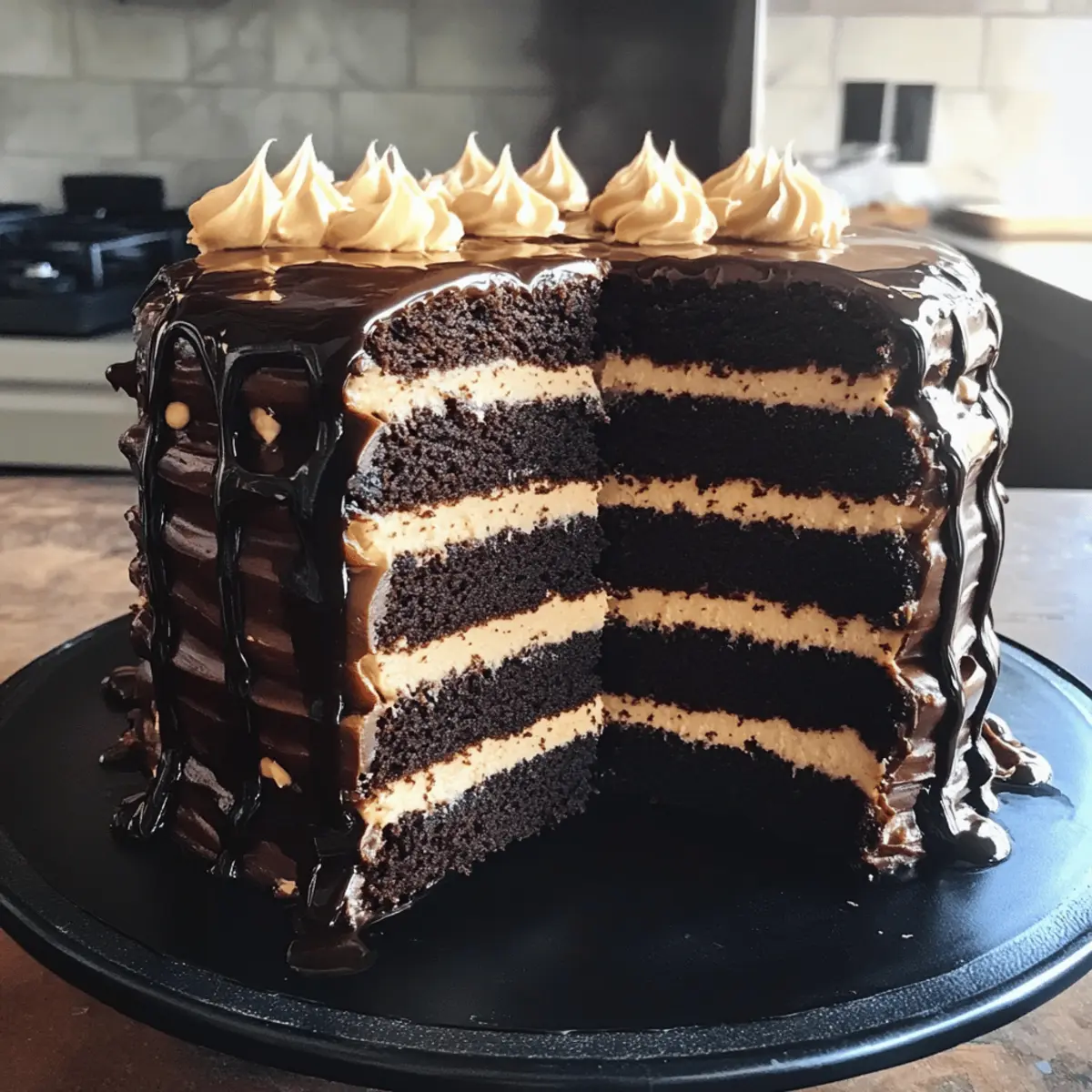 Zartschmelzender Schokoladenkuchen mit Karamell