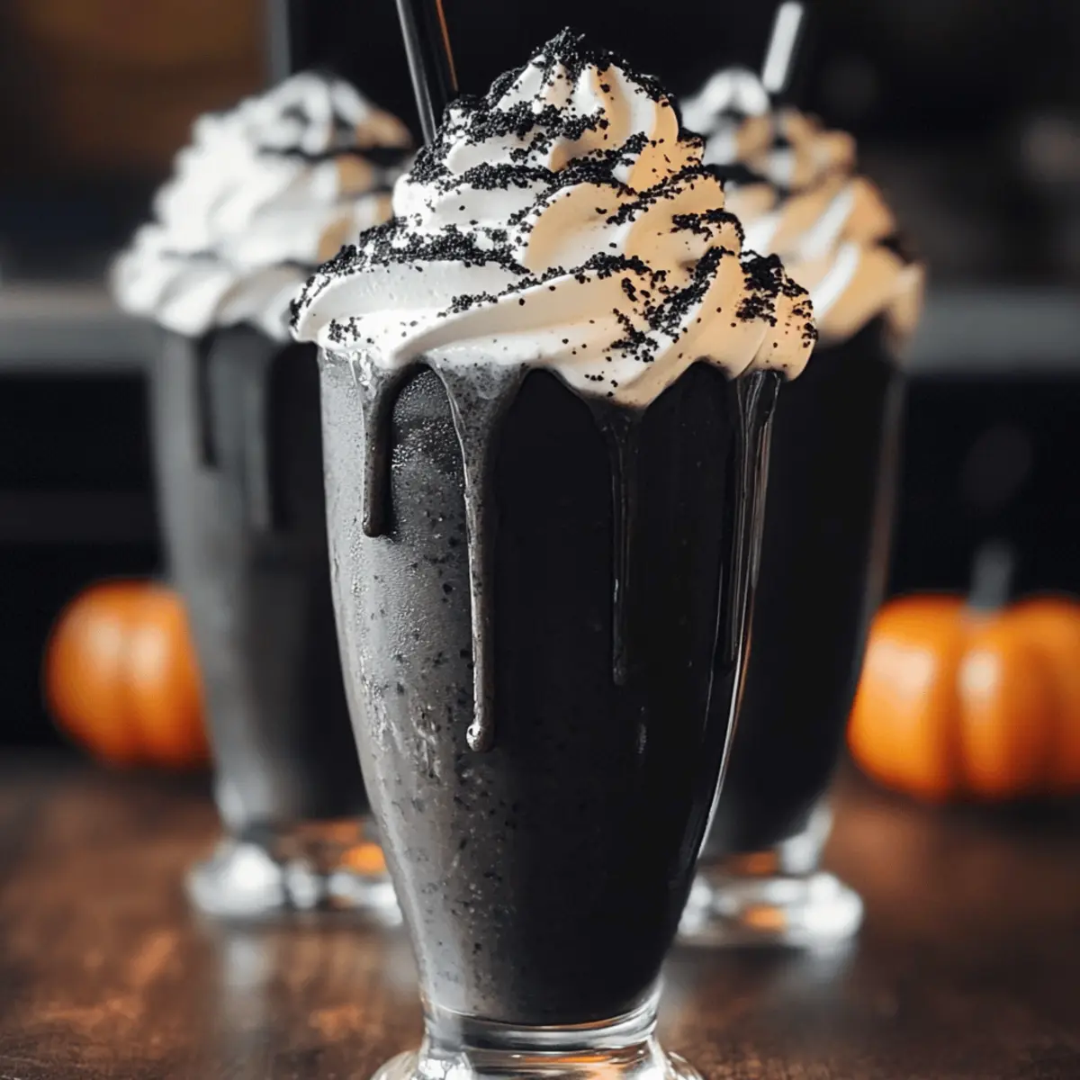 Schwarzer Milchshake – Der Ausgang für Halloween