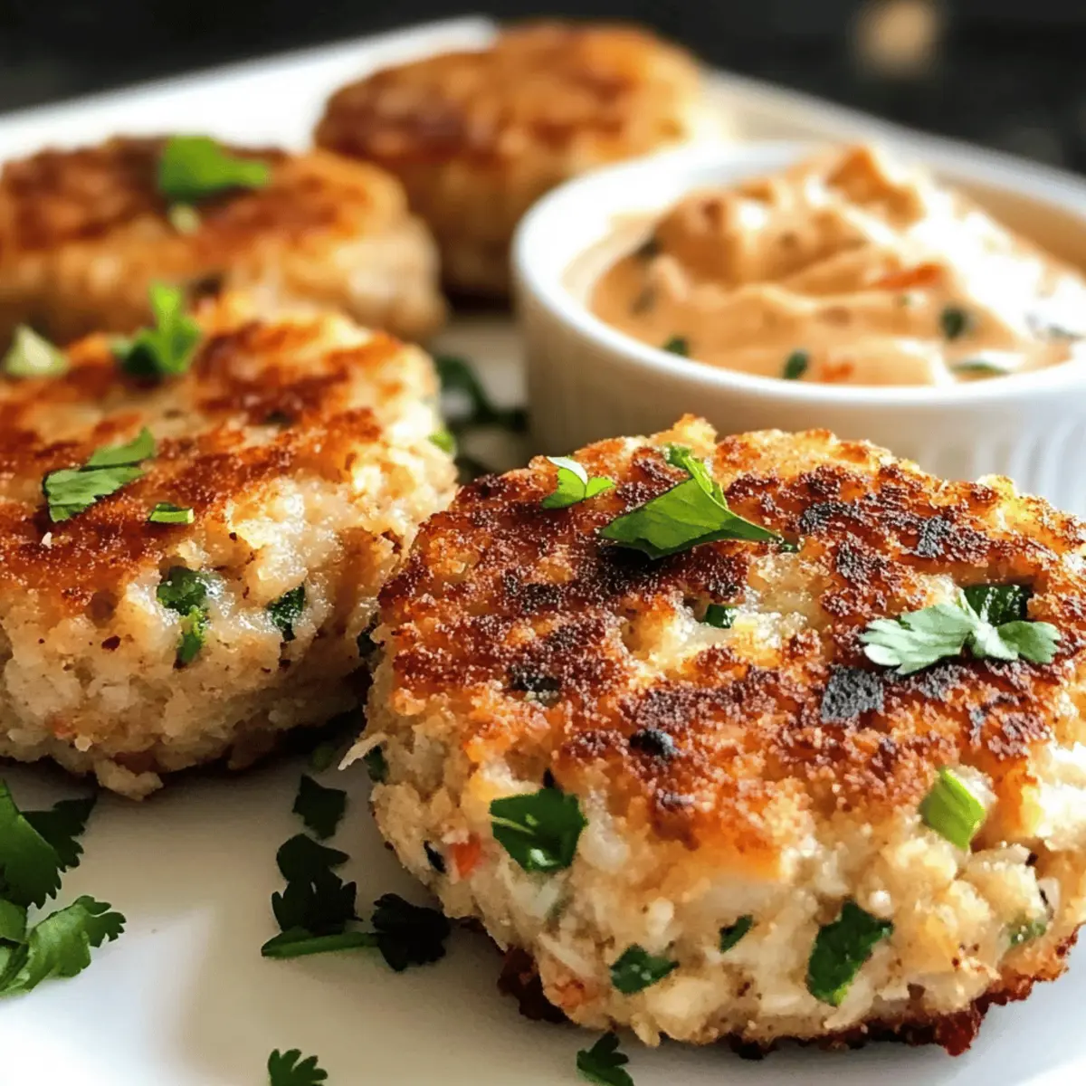 Asiatische Thunfischküchlein mit scharfer Mayo