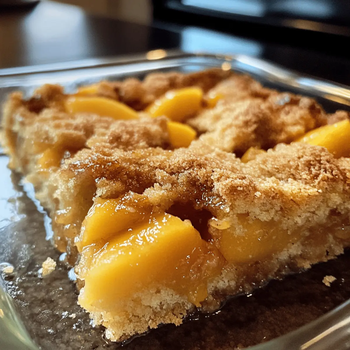 Der Ausgang: Einfacher Brauner Butter Pfirsich-Cobbler