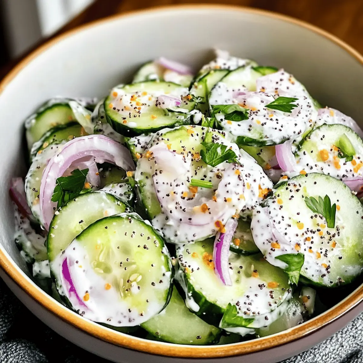 Erfrischender Ausgang: Gurken Everything Bagel Salat