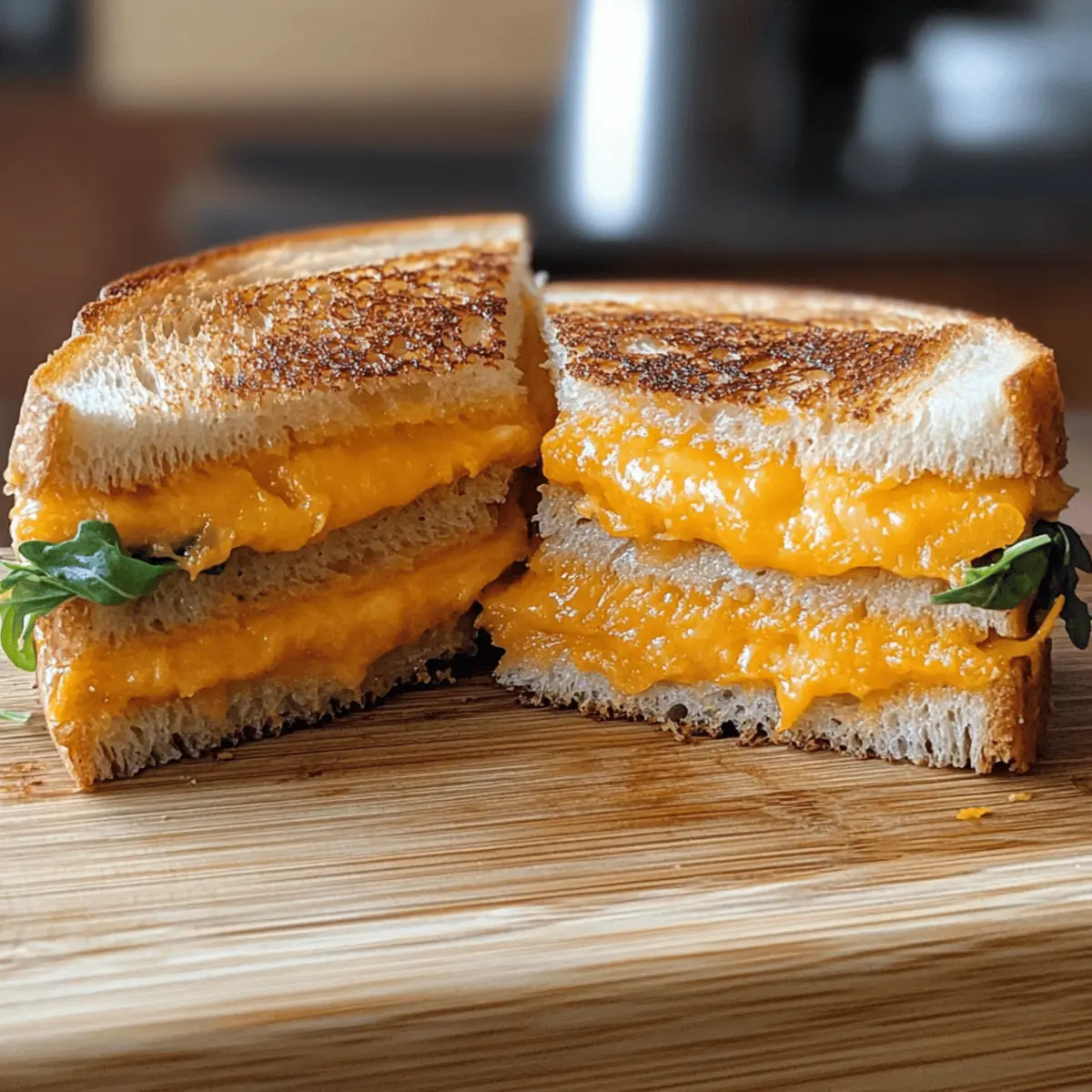 Der Ausgang: Gesunder Cheddar-Kürbis Toast