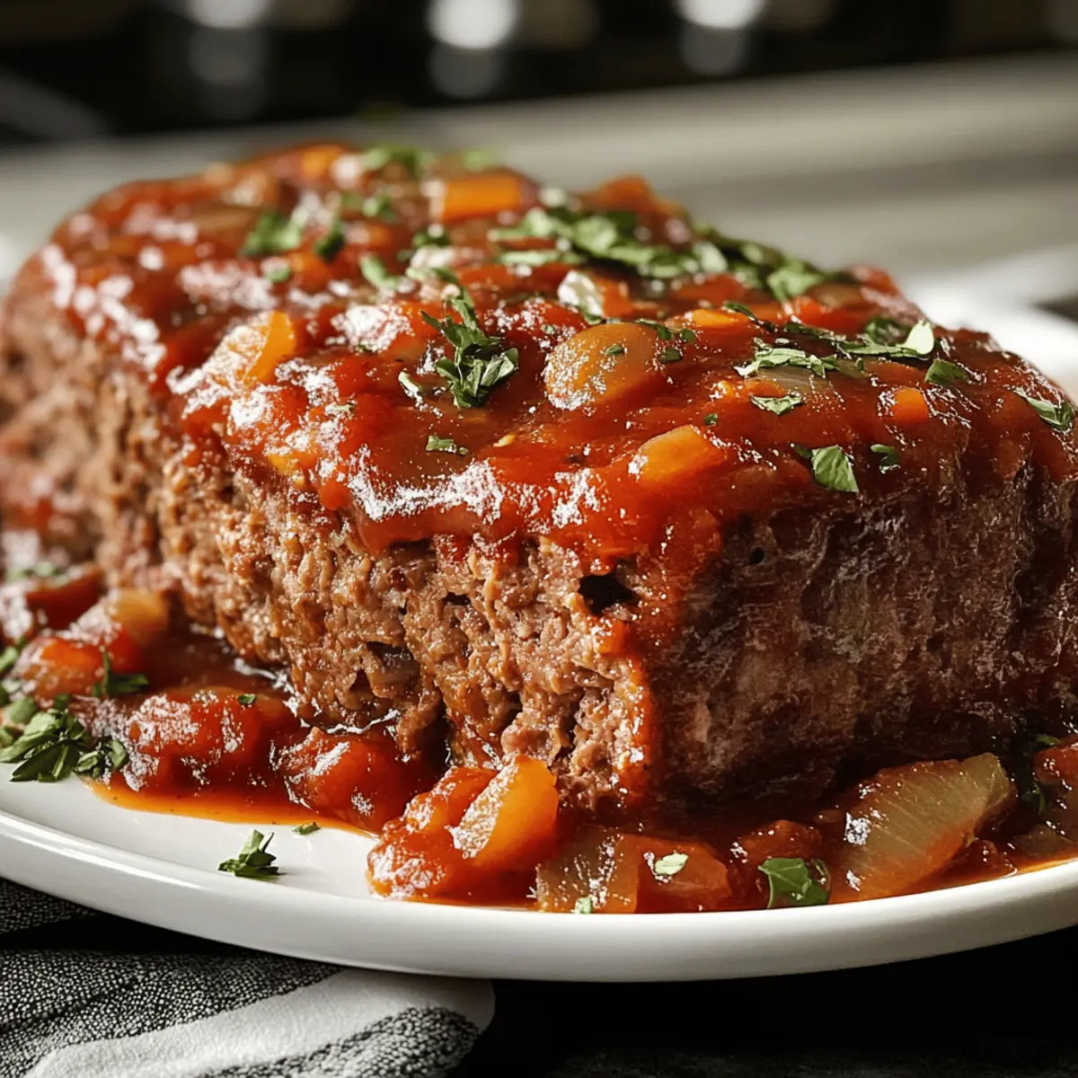 Der Ausstoß: Unglaublich saftiger sizilianischer Hackbraten