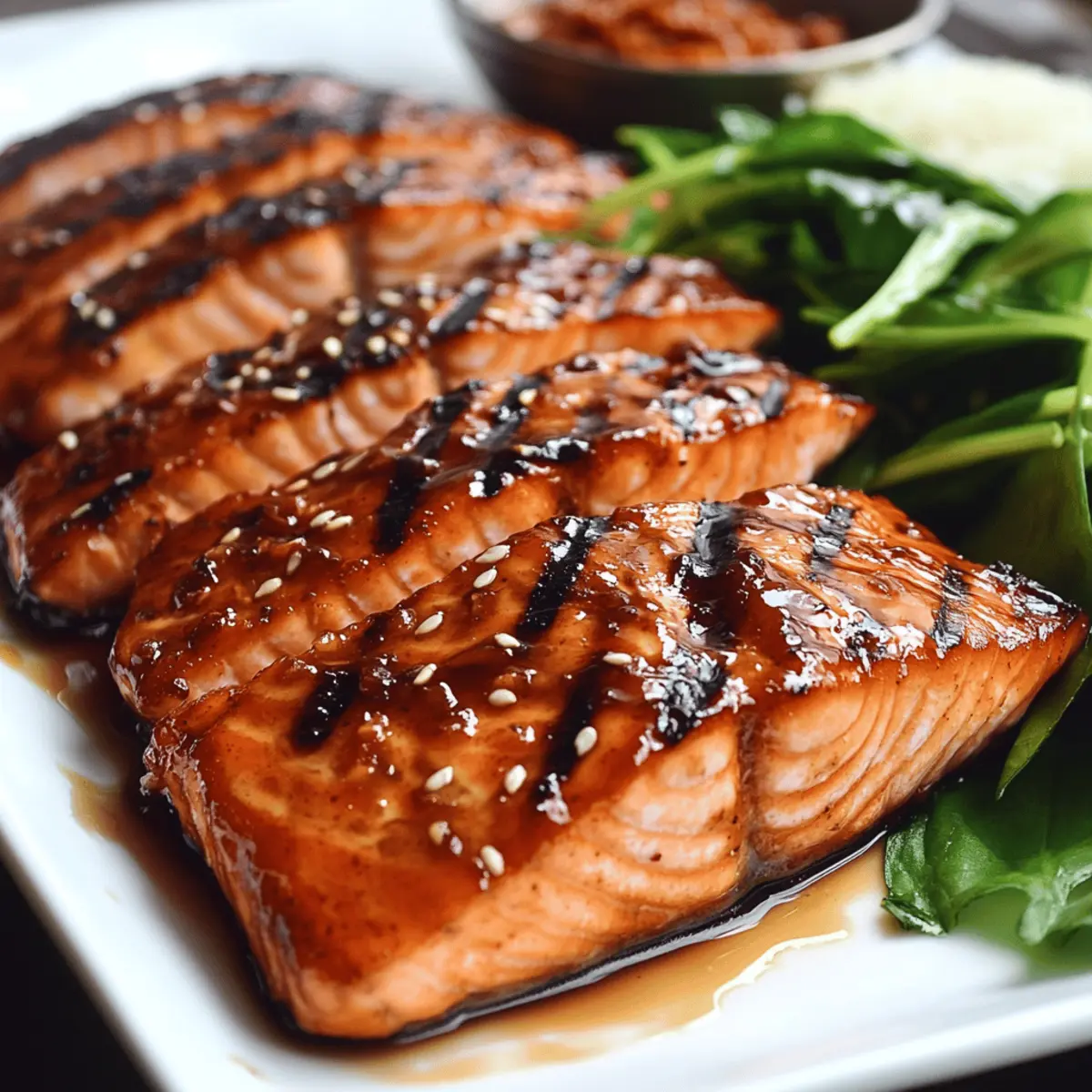 Koreanischer gegrillter Lachs mit Bulgogi-Marinade
