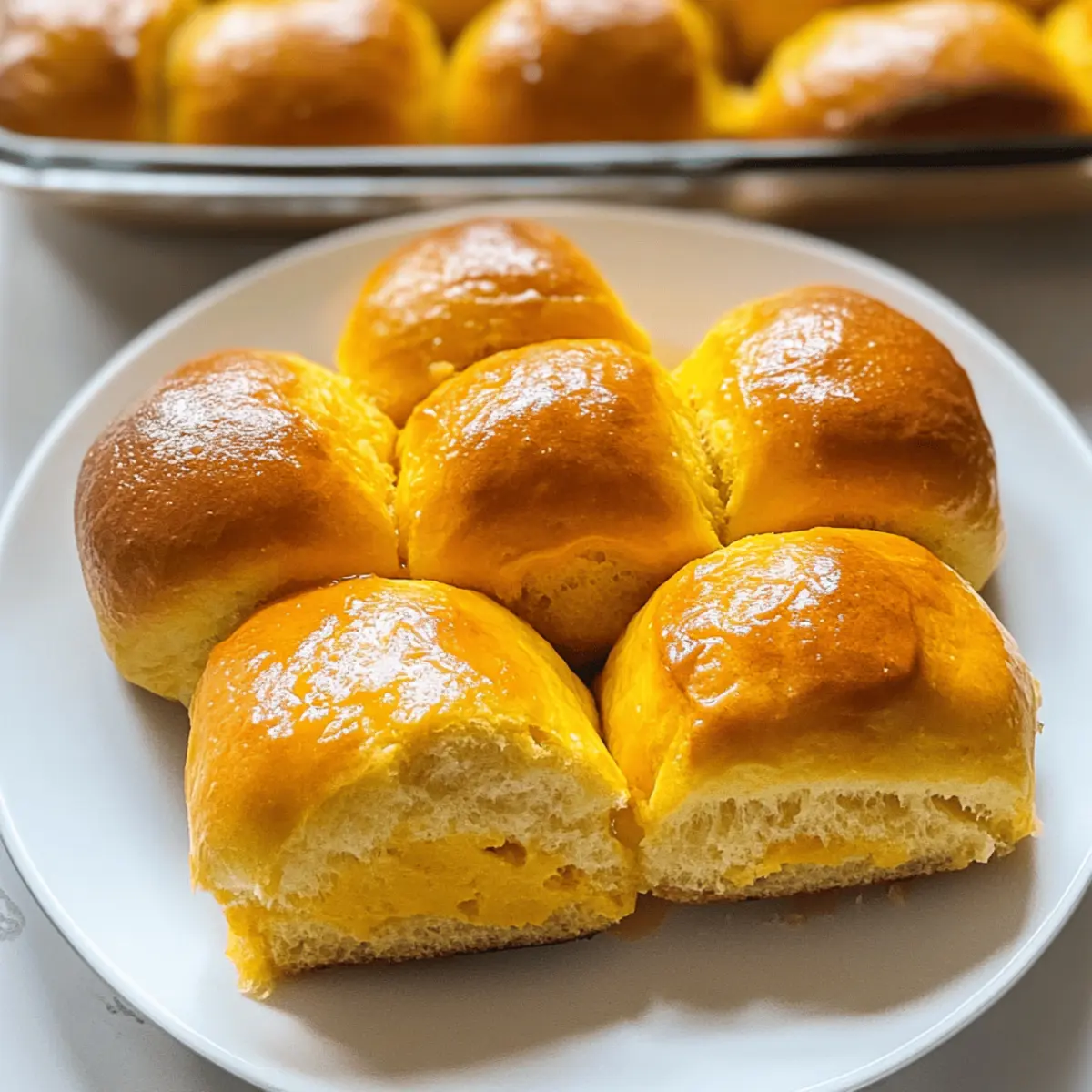 fluffige Kürbisbrötchen für das perfekte Dinner