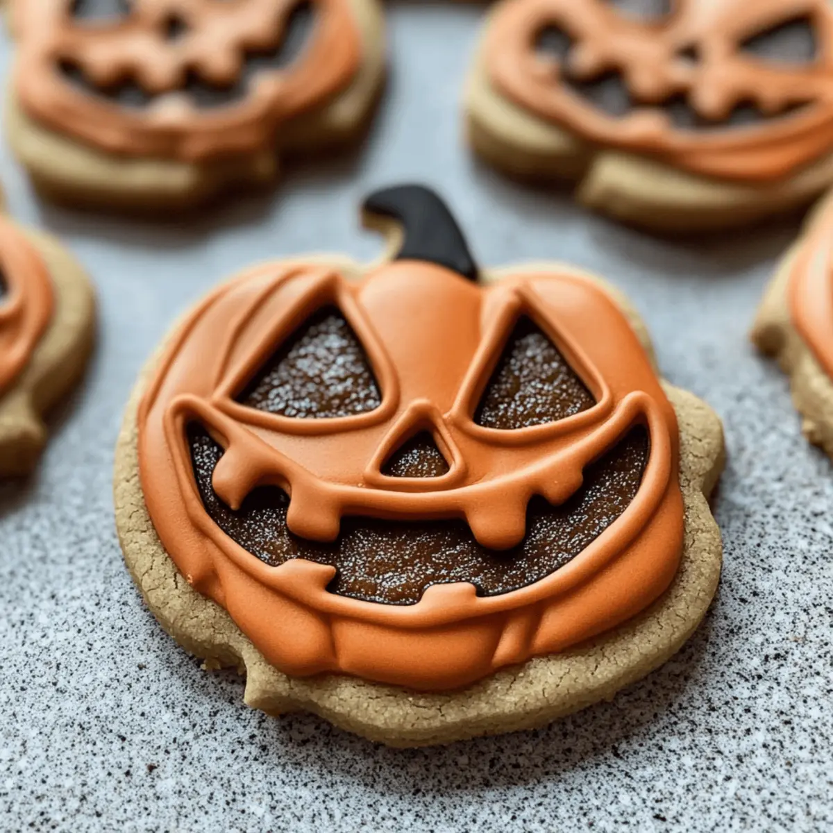 Jack O Lantern Cookies für eine gruselige Halloween-Party
