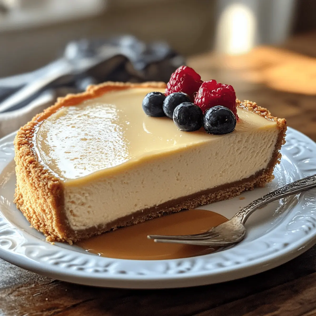 Der Ausgang: Cremiger Käsekuchen mit Kondensmilch