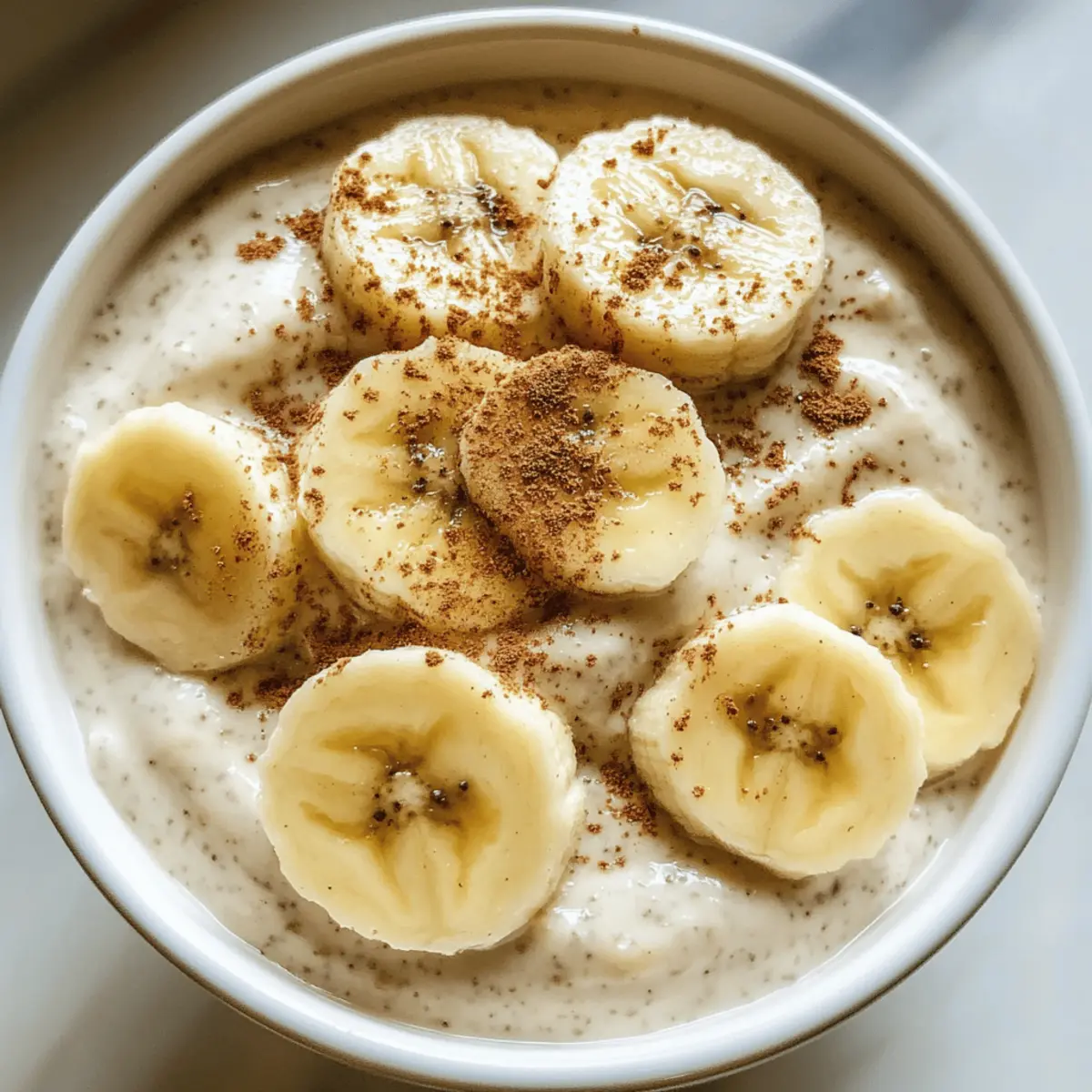 Käse-Banane Pudding in 5 Minuten zubereitet