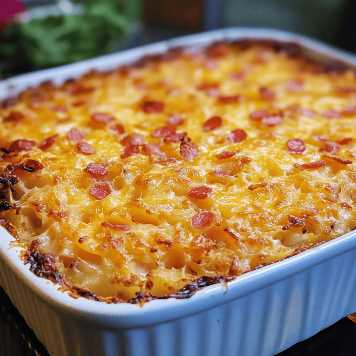 Der Ausgang für cremige Pimento Cheese Auflauf