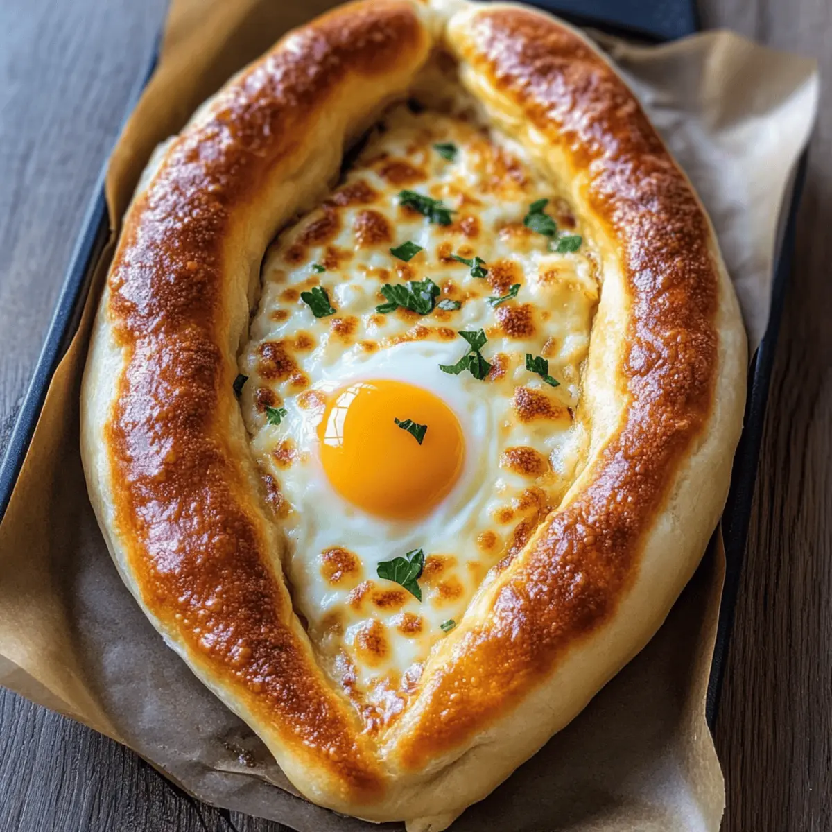 Traumhaftes Khachapuri: Fluffiges Käsebrot aus Georgien