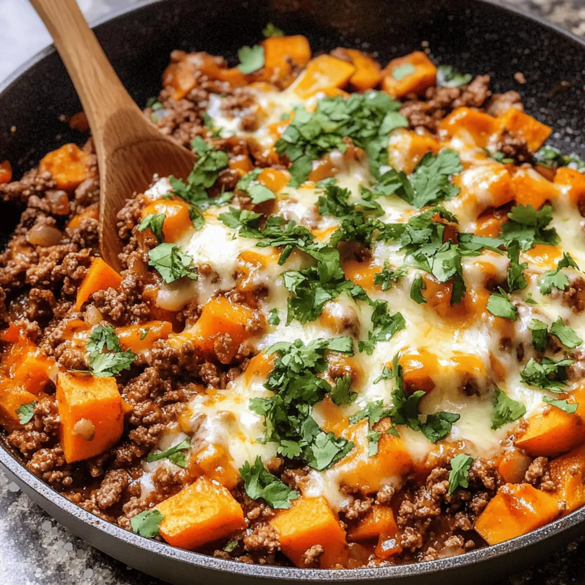 Schnelle Southwest Rinderhackfleisch Pfanne