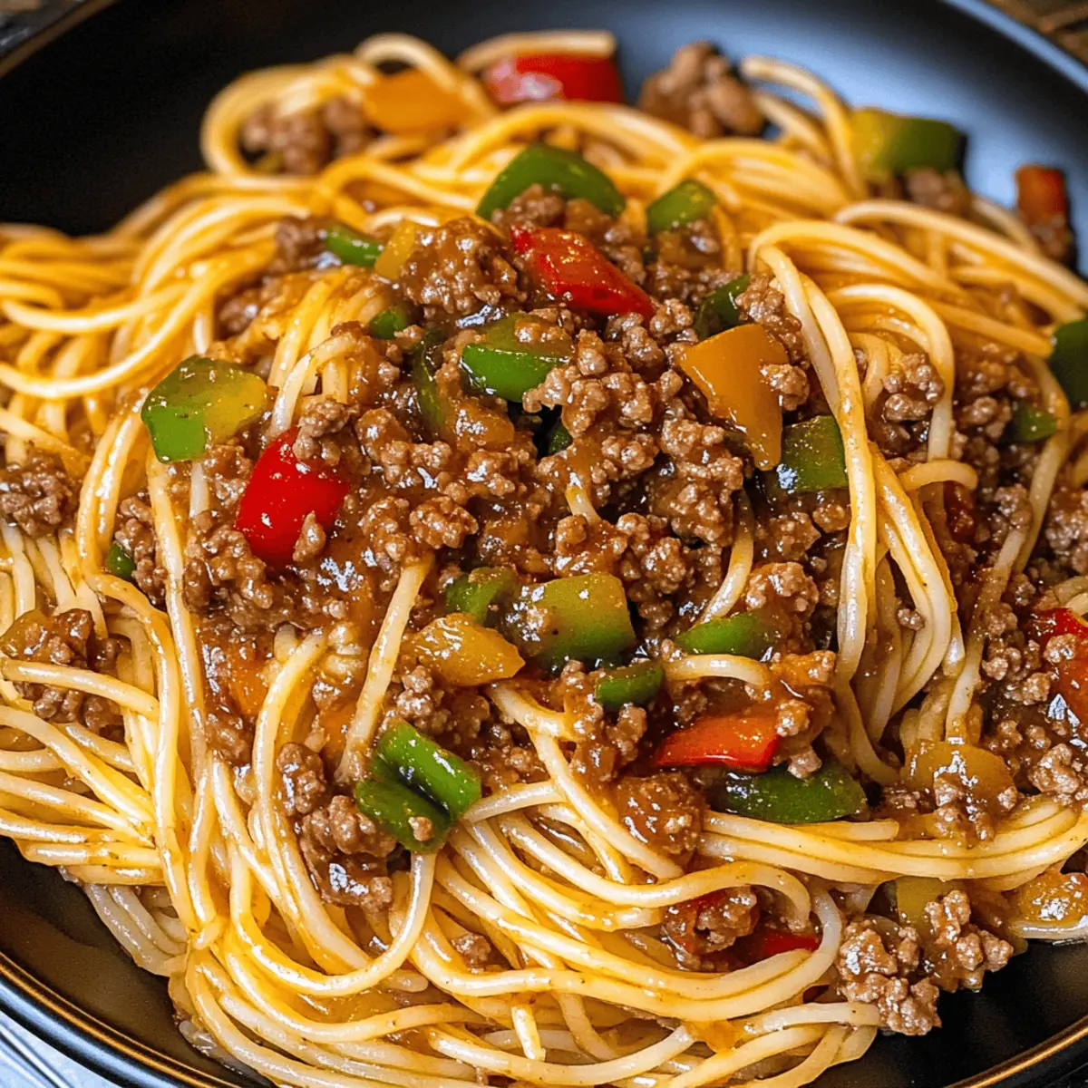 Schnelle Angel Hair Pasta mit chinesischer Sauce