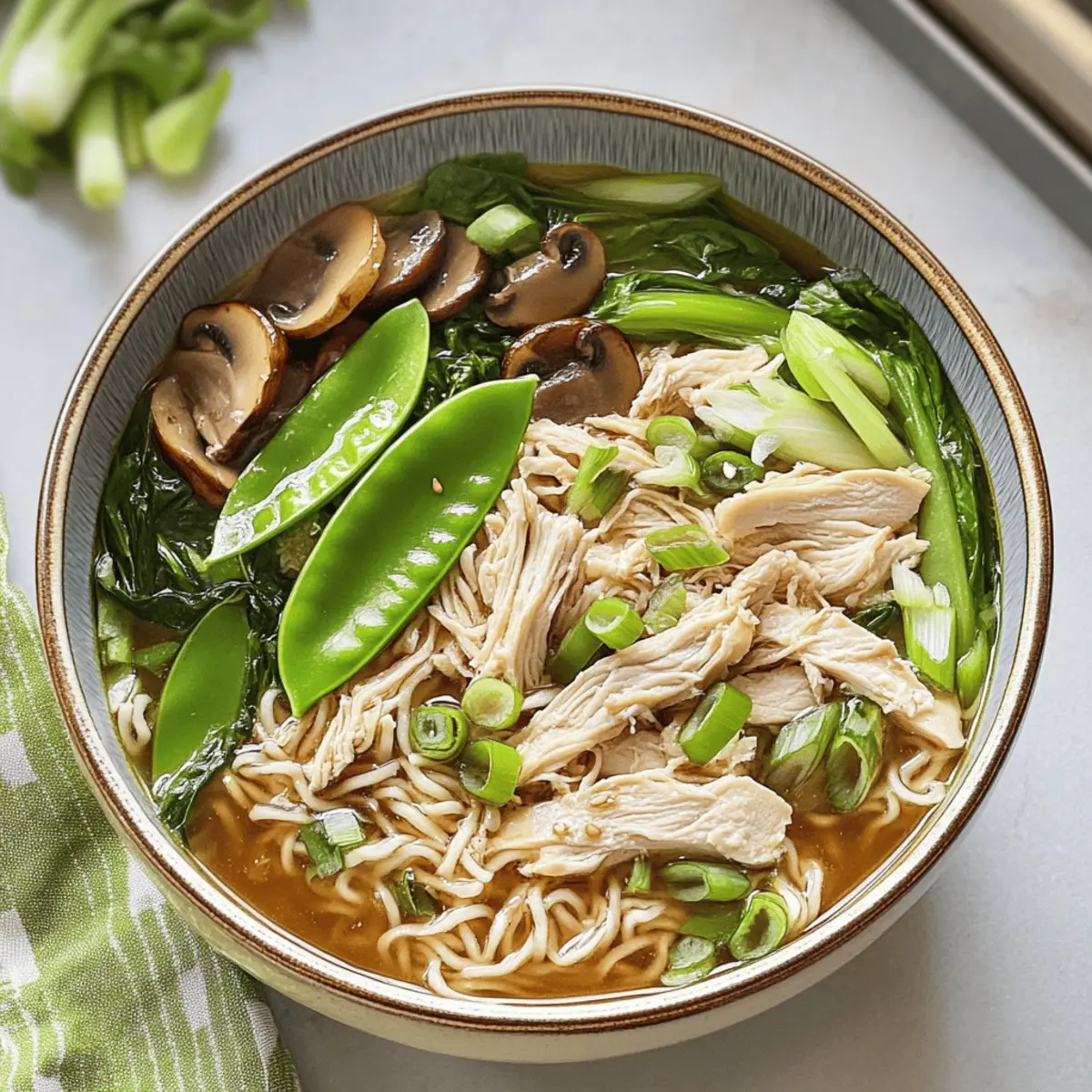 Ginger Garlic Chicken Ramen für Zuhause