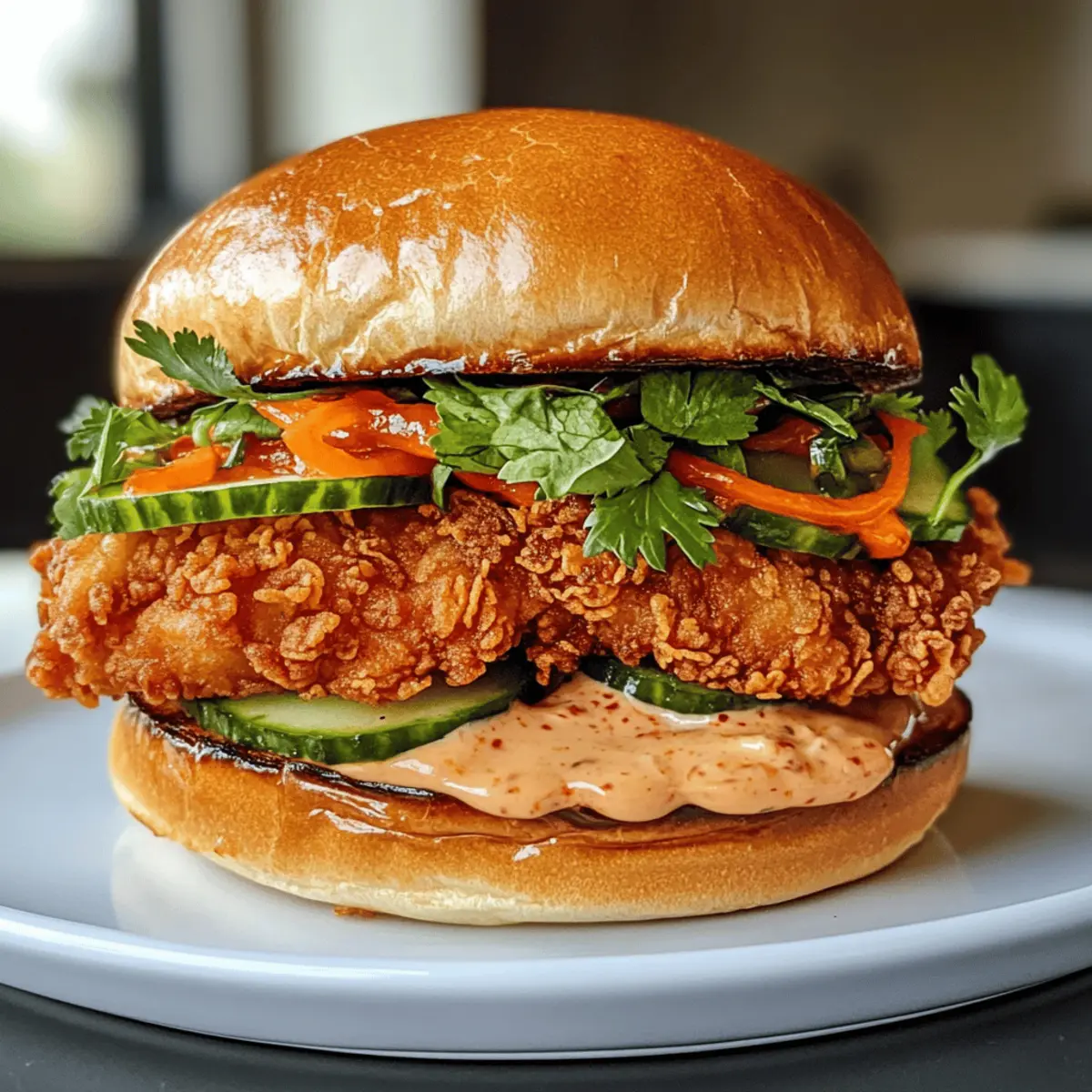 Thai Fried Chicken Sandwich ganz einfach zuhause