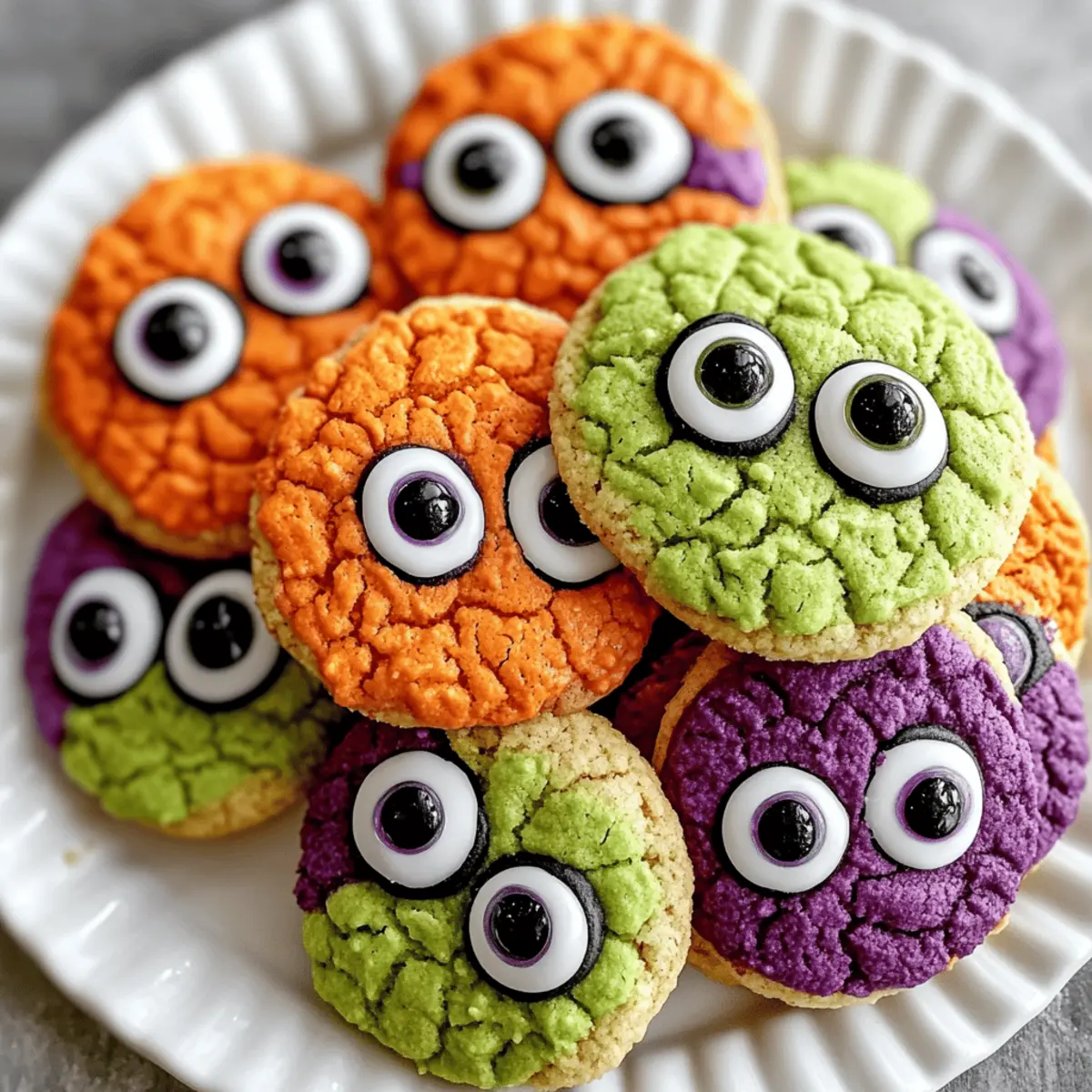 Monster Auge Kekse für einen gruseligen Genuss