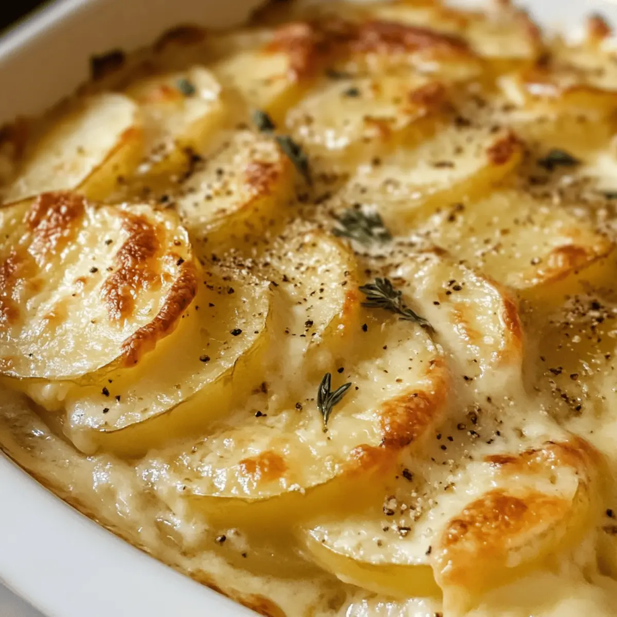 cremige Kartoffelgratin mit Parmesan