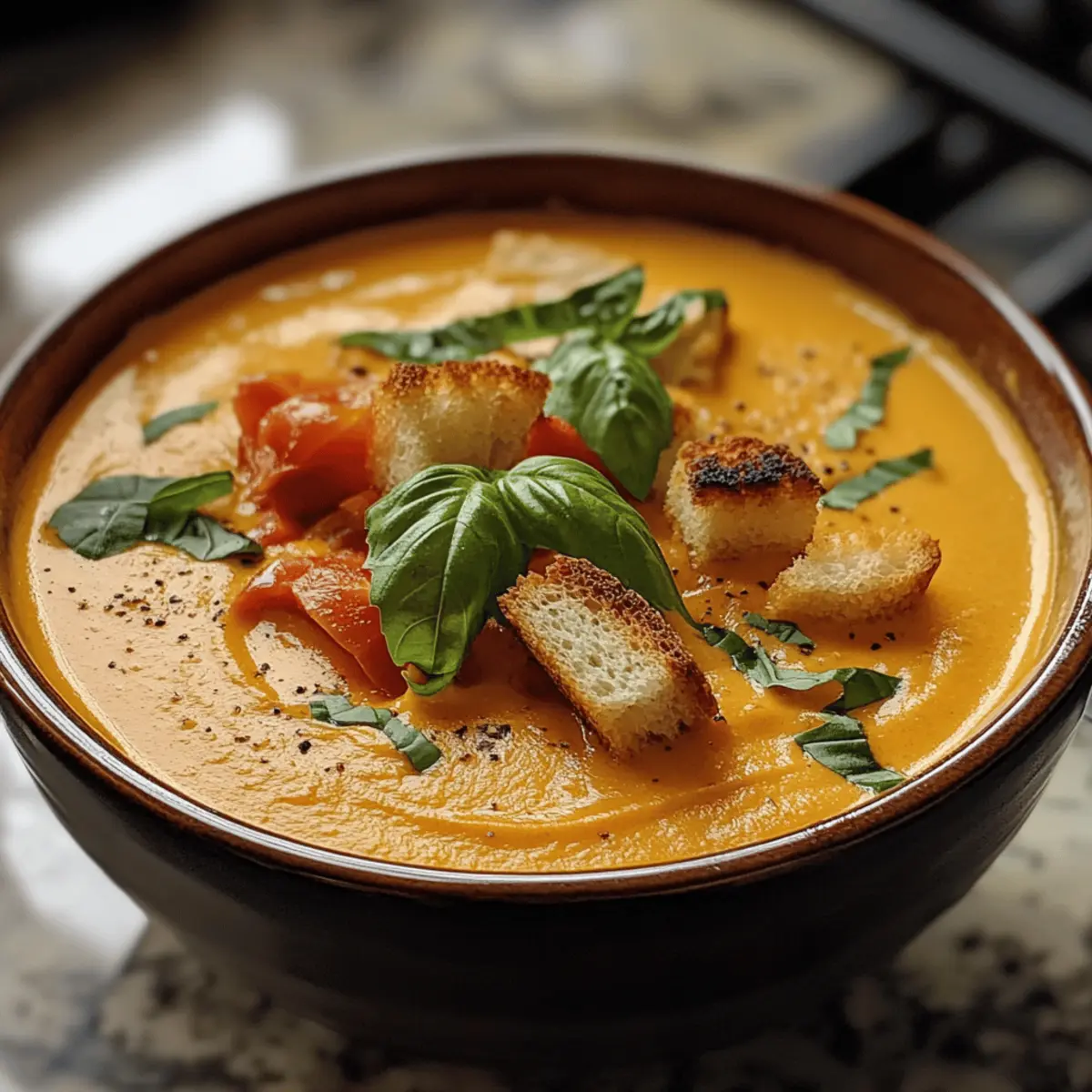 Cremige Paprika Gouda Suppe für gemütliche Abende