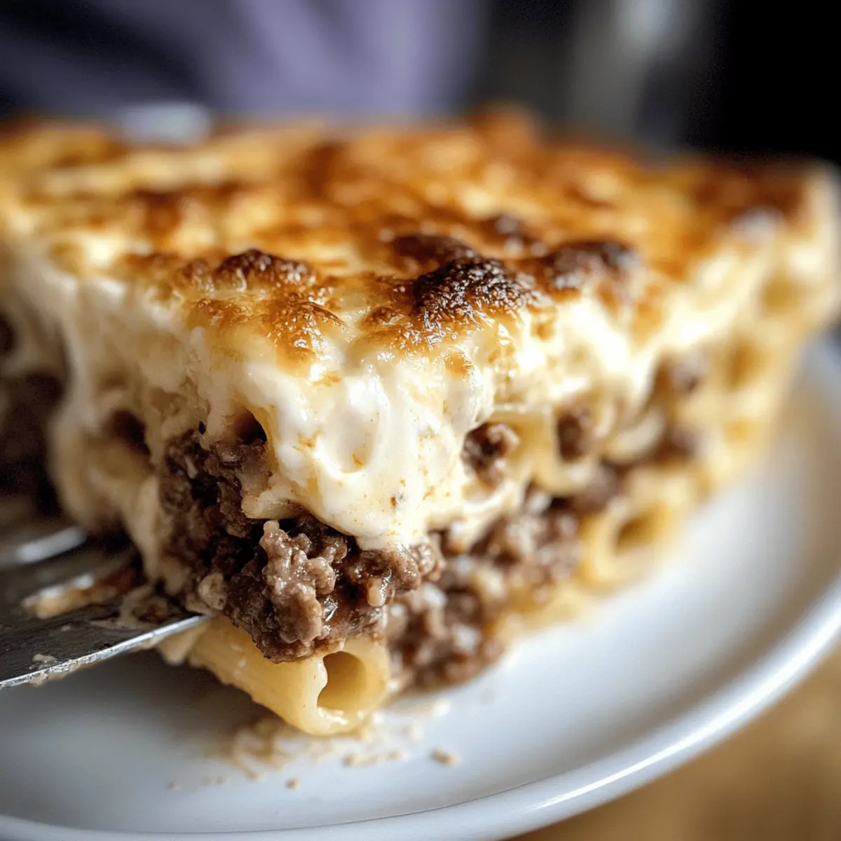 Klassisches griechisches Pastitsio mit Bechamelsauce