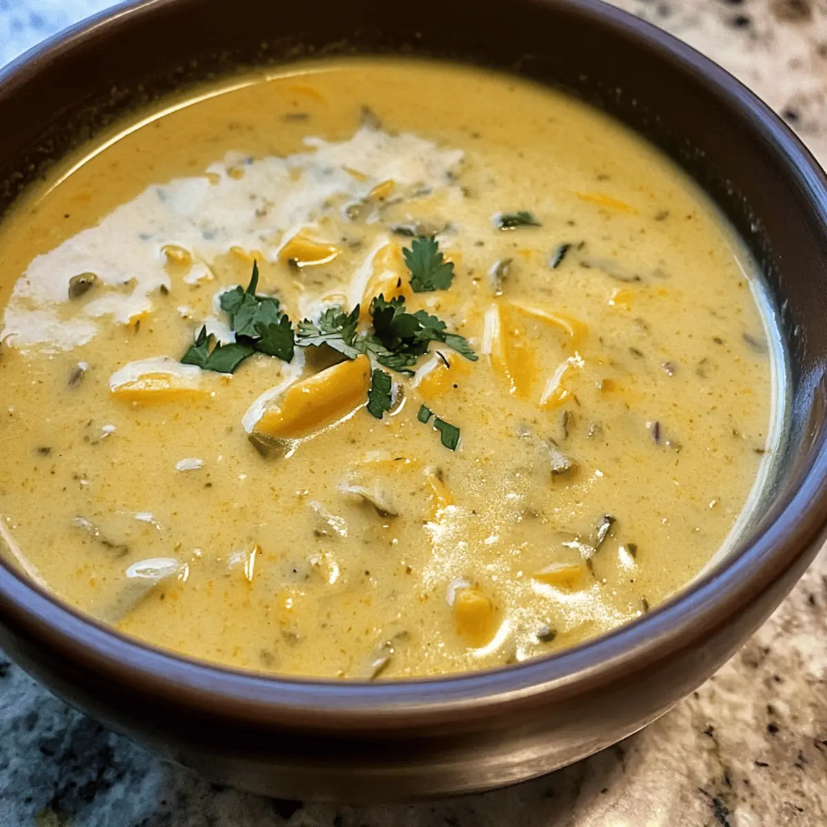 cremige Chile Relleno Suppe im Slow Cooker