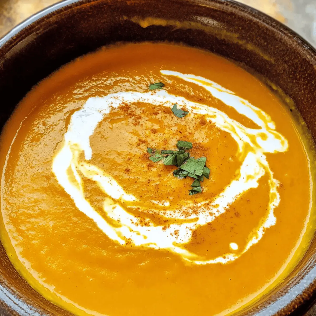 Cremige Kürbis-Süßkartoffelsuppe zum Verlieben