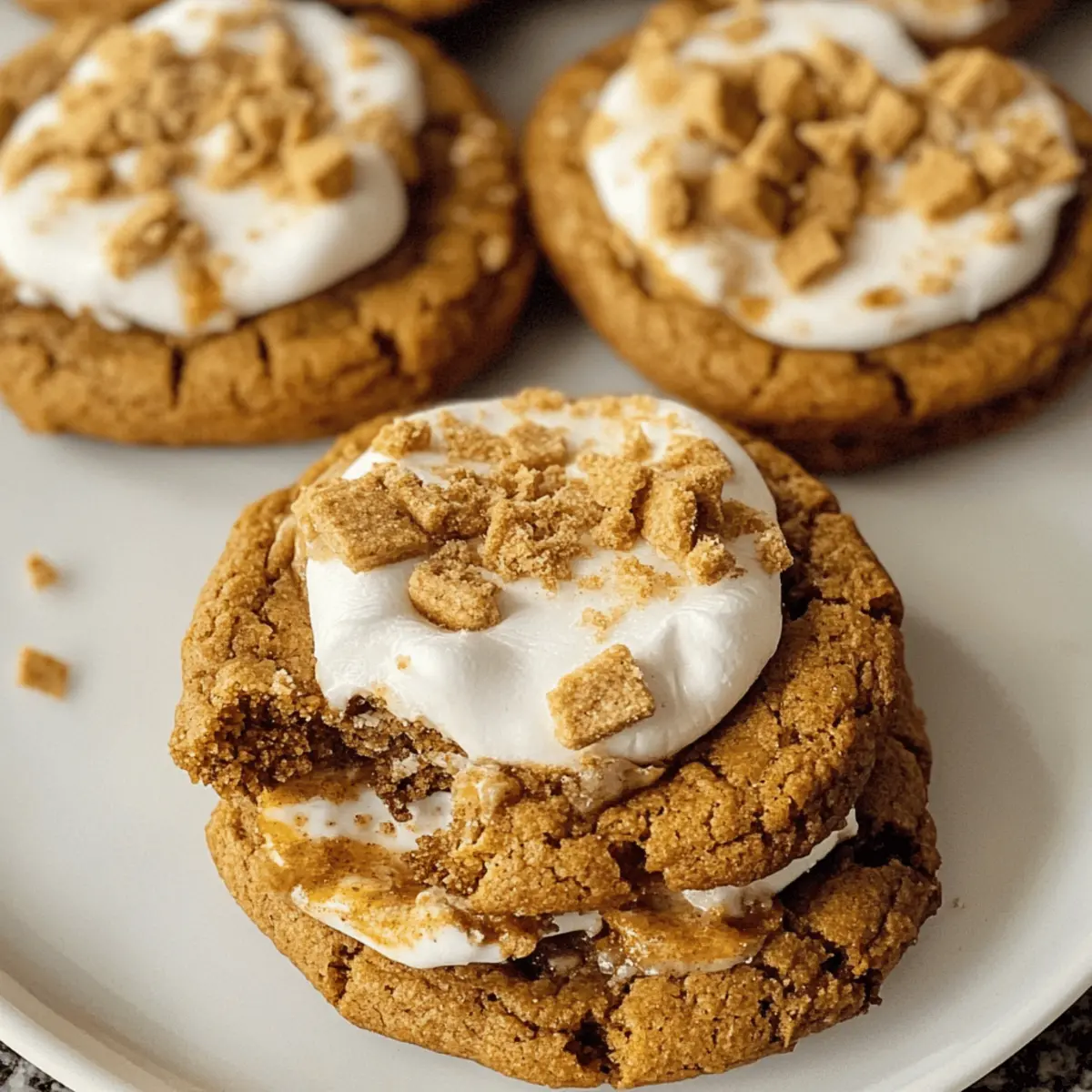 Kürbis S’mores Kekse für gemütliche Herbstabende