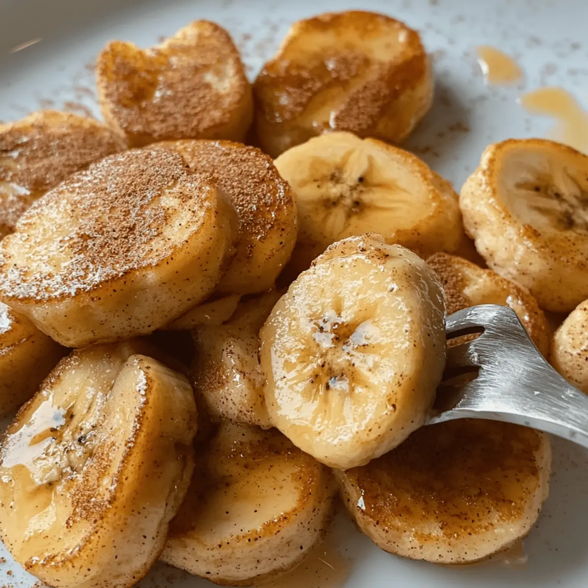 Gesunde Bananen-Pfannkuchen Bissen