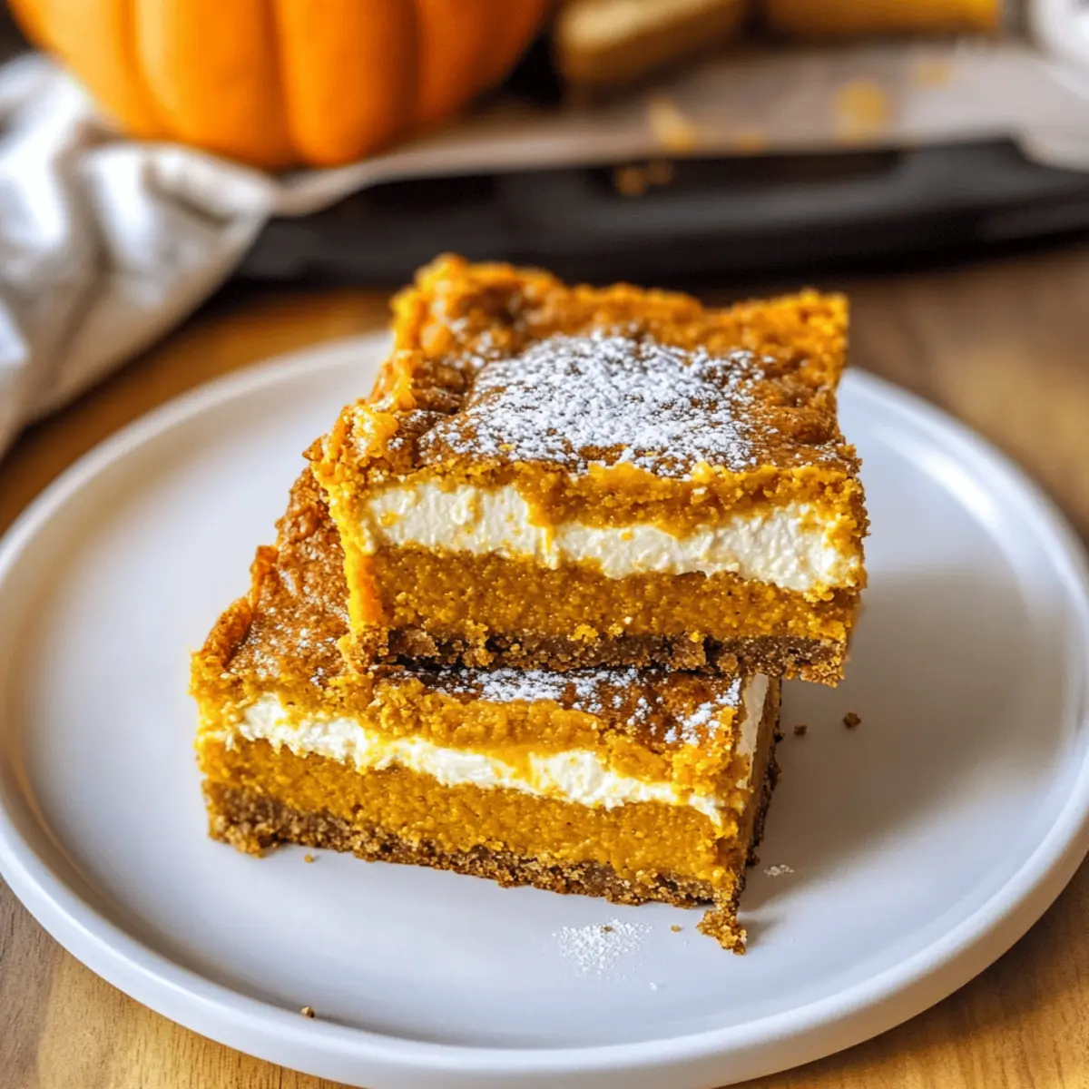 Köstliche Kürbis Gooey Butter Bars für den Herbst