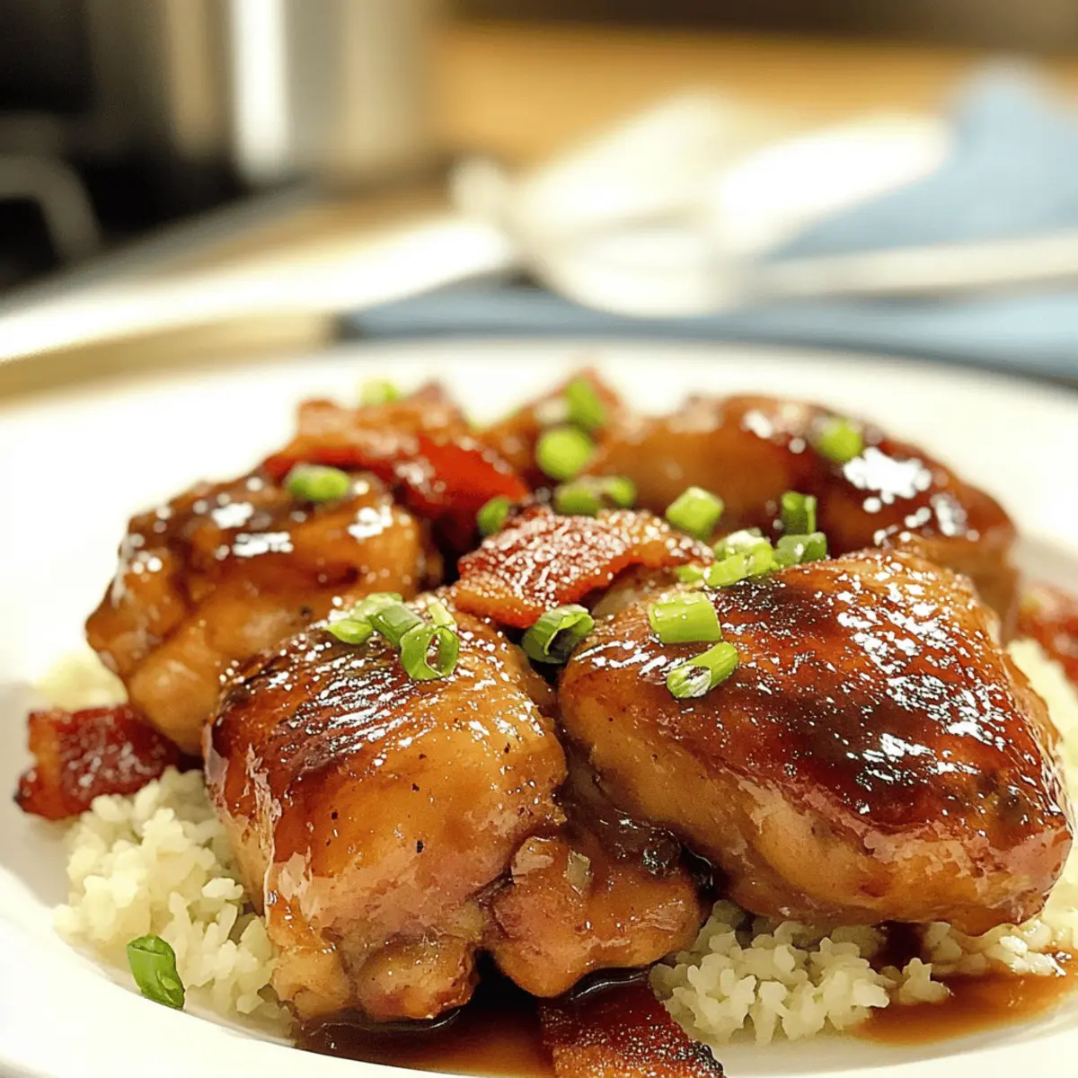 Ahorn Bourbon Hähnchen mit Bacon Genuss pur