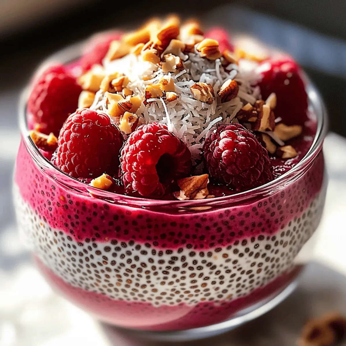 Der Ausgang: Himmlisches Himbeer-Chia-Pudding Rezept