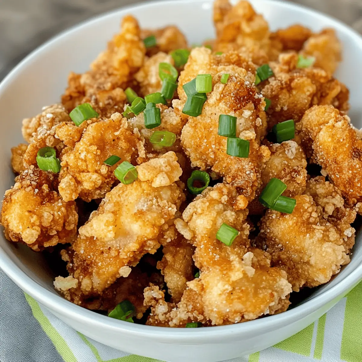 Crispy Salt and Pepper Chicken für zu Hause