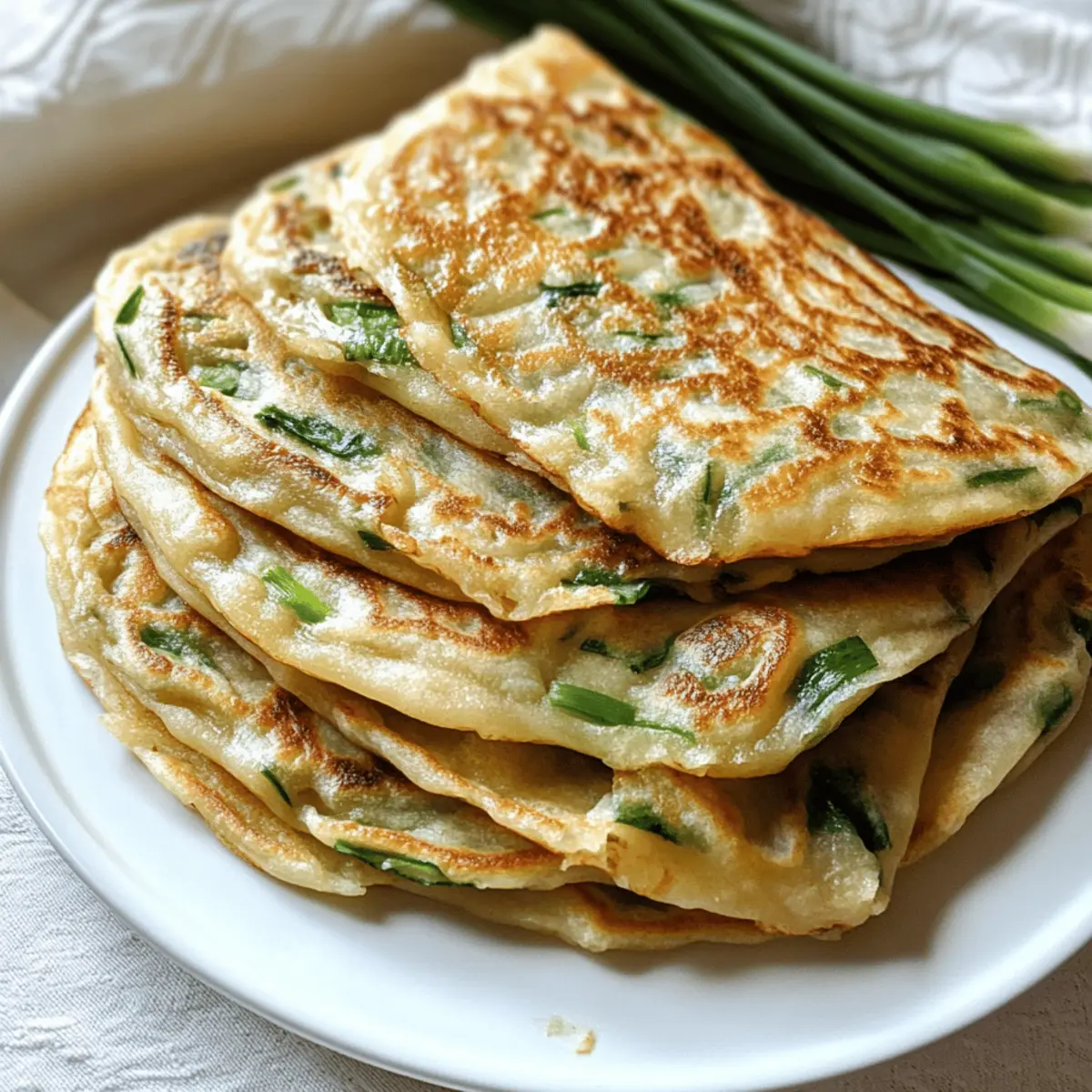 Crispy Vegane Chinesische Frühlingszwiebel Pancakes