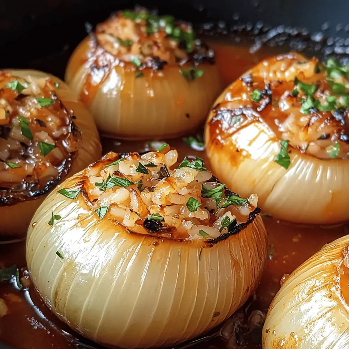 Türkische gefüllte Zwiebeln ganz einfach