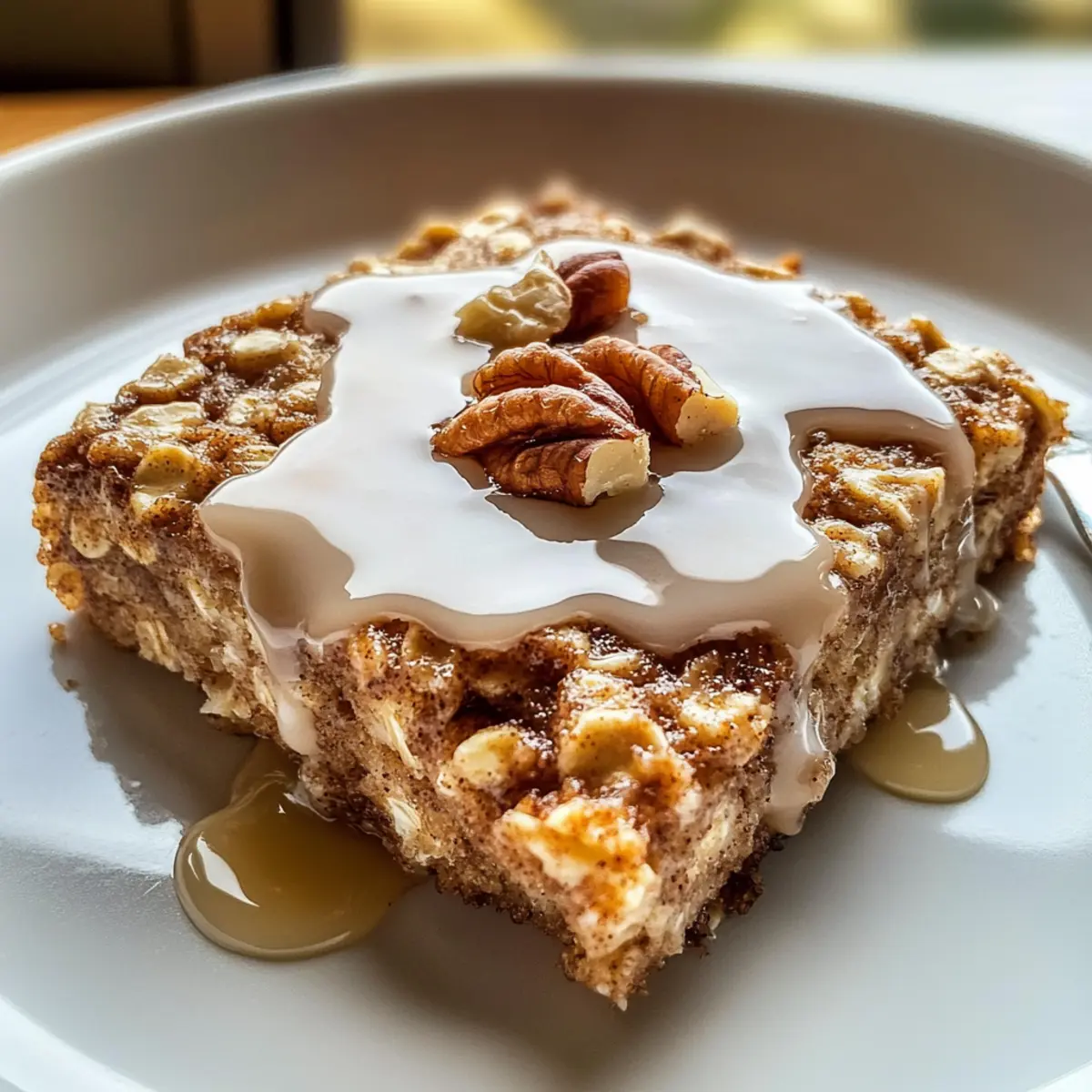 Hocher Protein Zimtrolle Gebackene Haferflocken