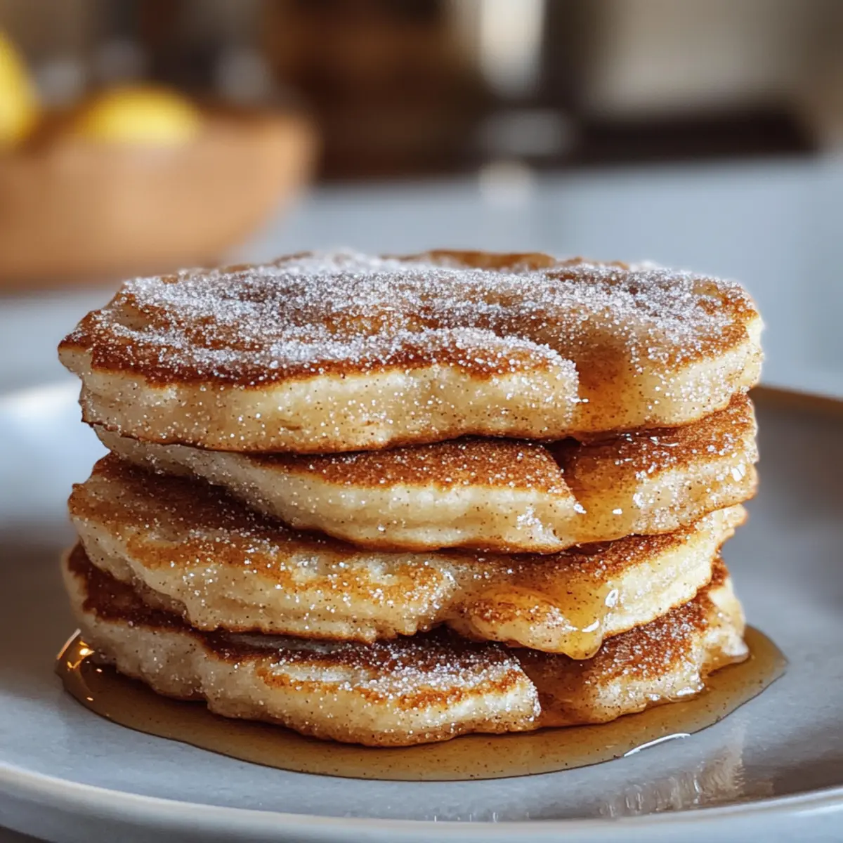 Churro-Pfannkuchen für ein schnelles Frühstück