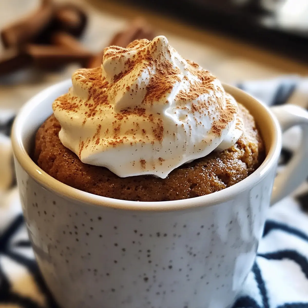 Schneller Gingerbread Mug Cake für gemütliche Abende