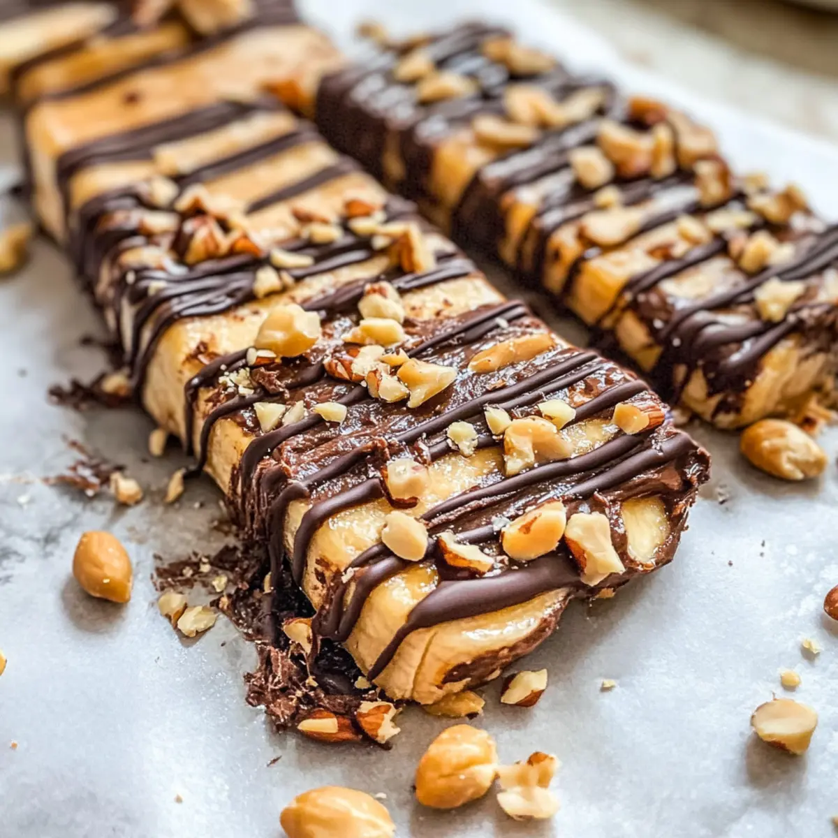 Gesunde Frozen Banana Snickers ohne Zucker