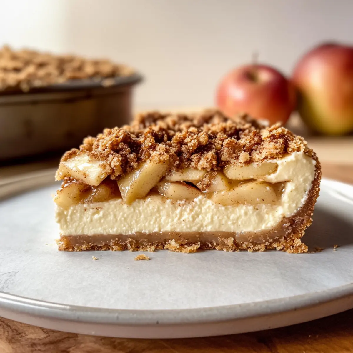 Apfel-Crumble-Käsekuchen für den perfekten Herbstgenuss