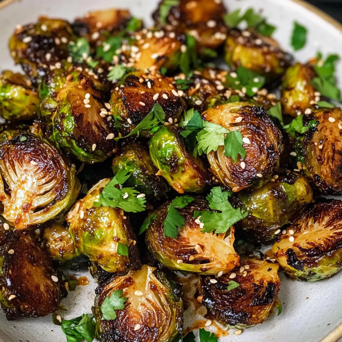 Knusprige asiatische BBQ Rosenkohl für jeden Anlass