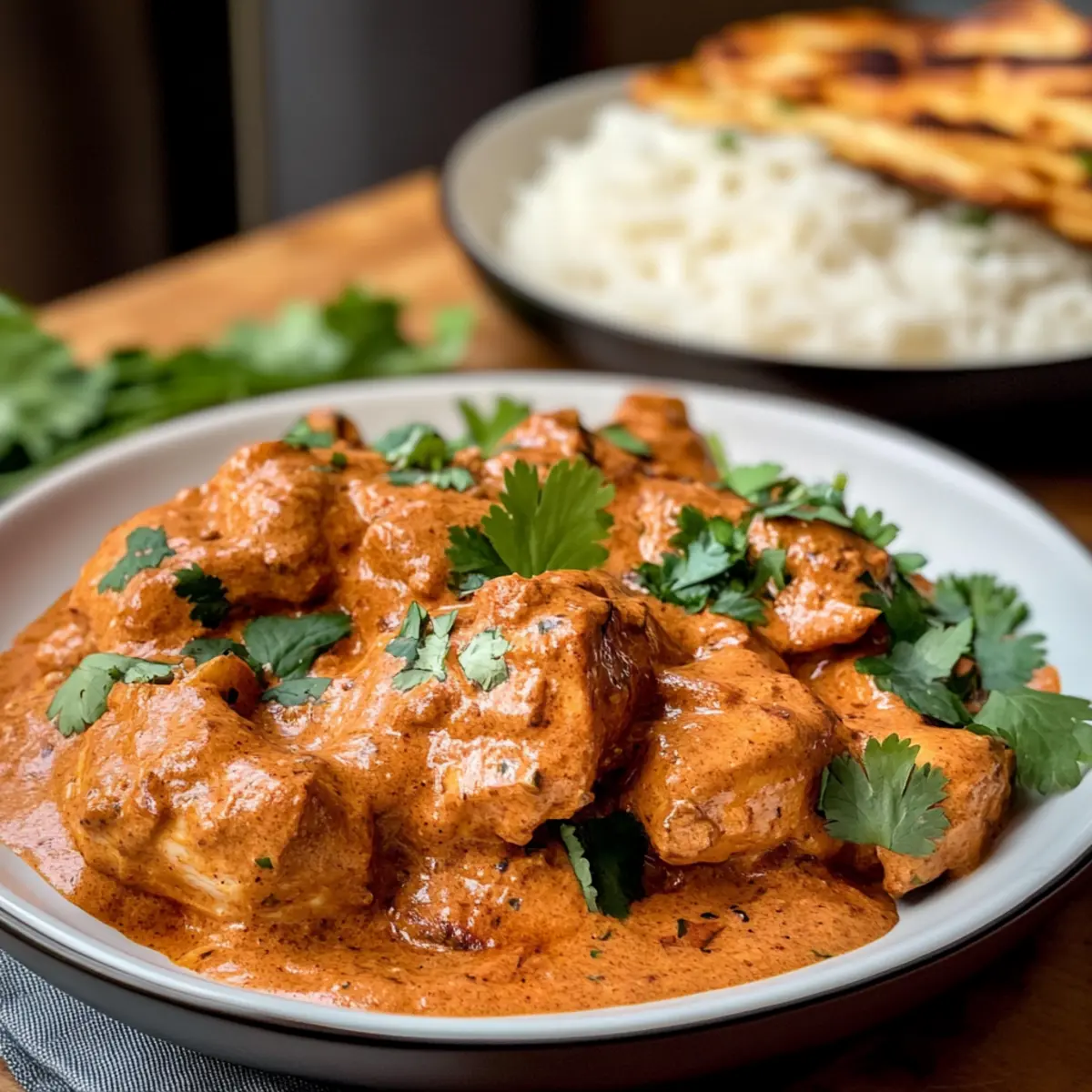 Crockpot Butterhühnchen mit cremiger Currysauce